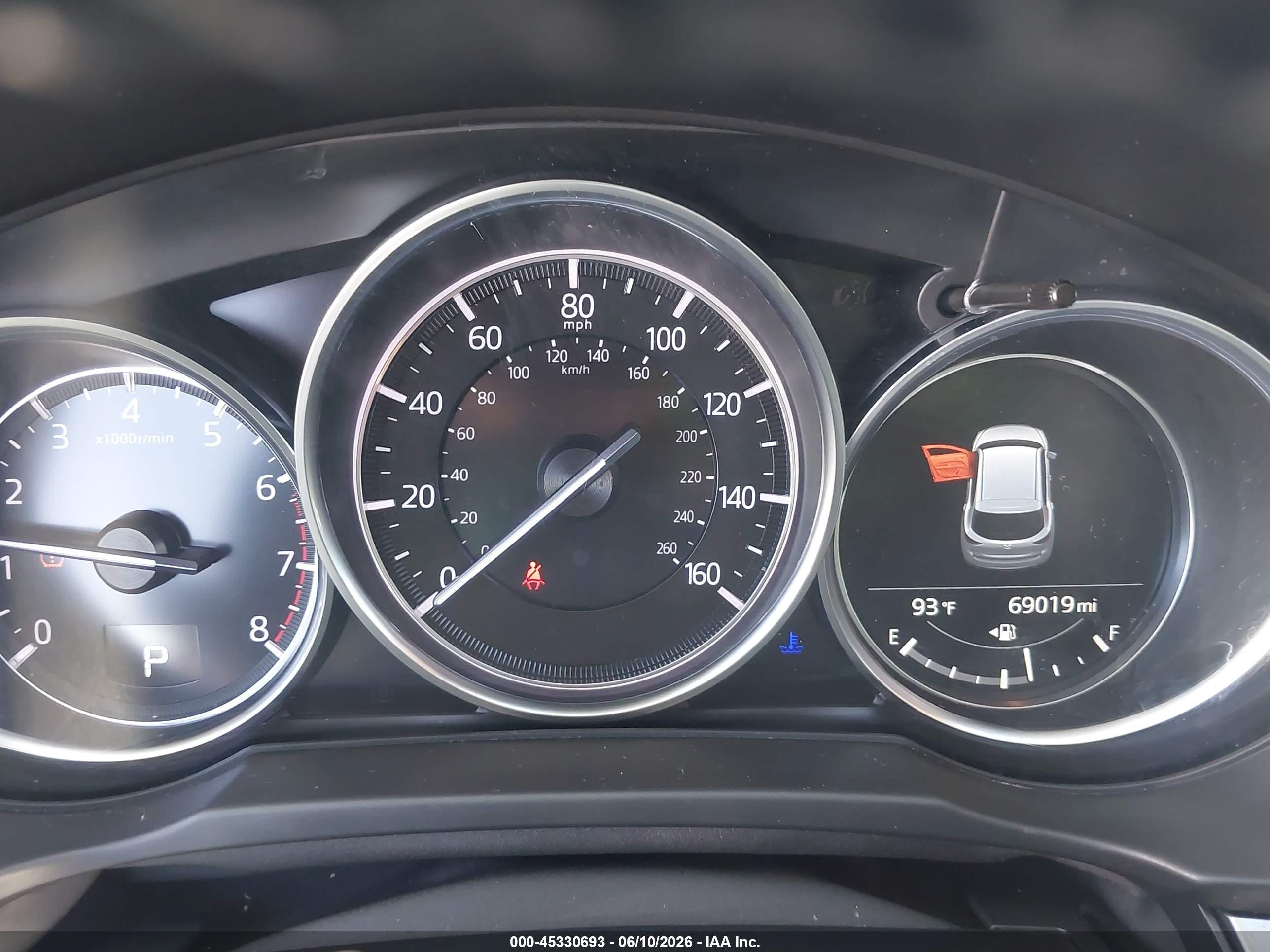 2019 Mazda Cx-5 Touring Красный vin: JM3KFACM6K1576269