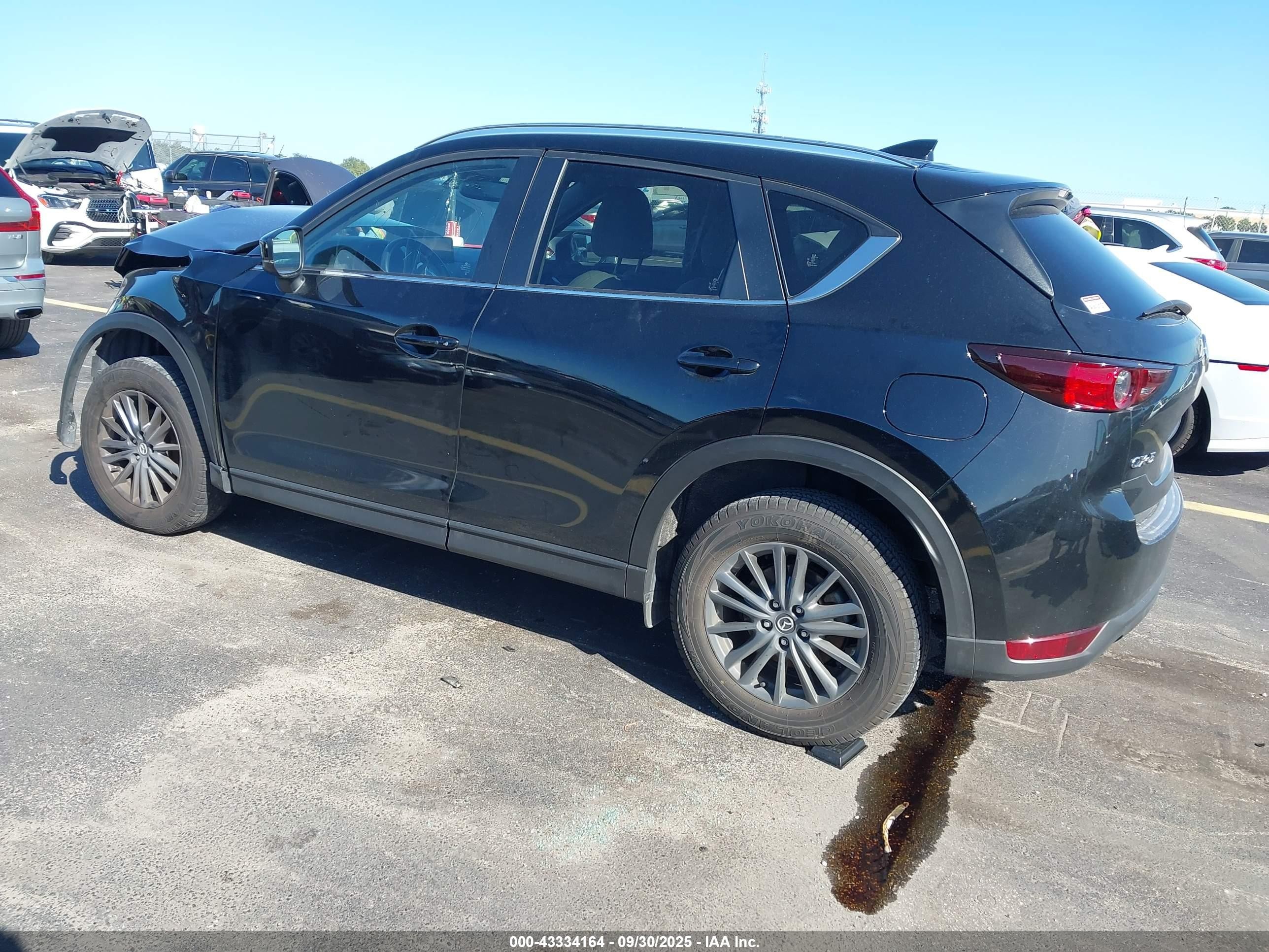 2021 Mazda Cx-5 Touring Black vin: JM3KFACM6M1392680