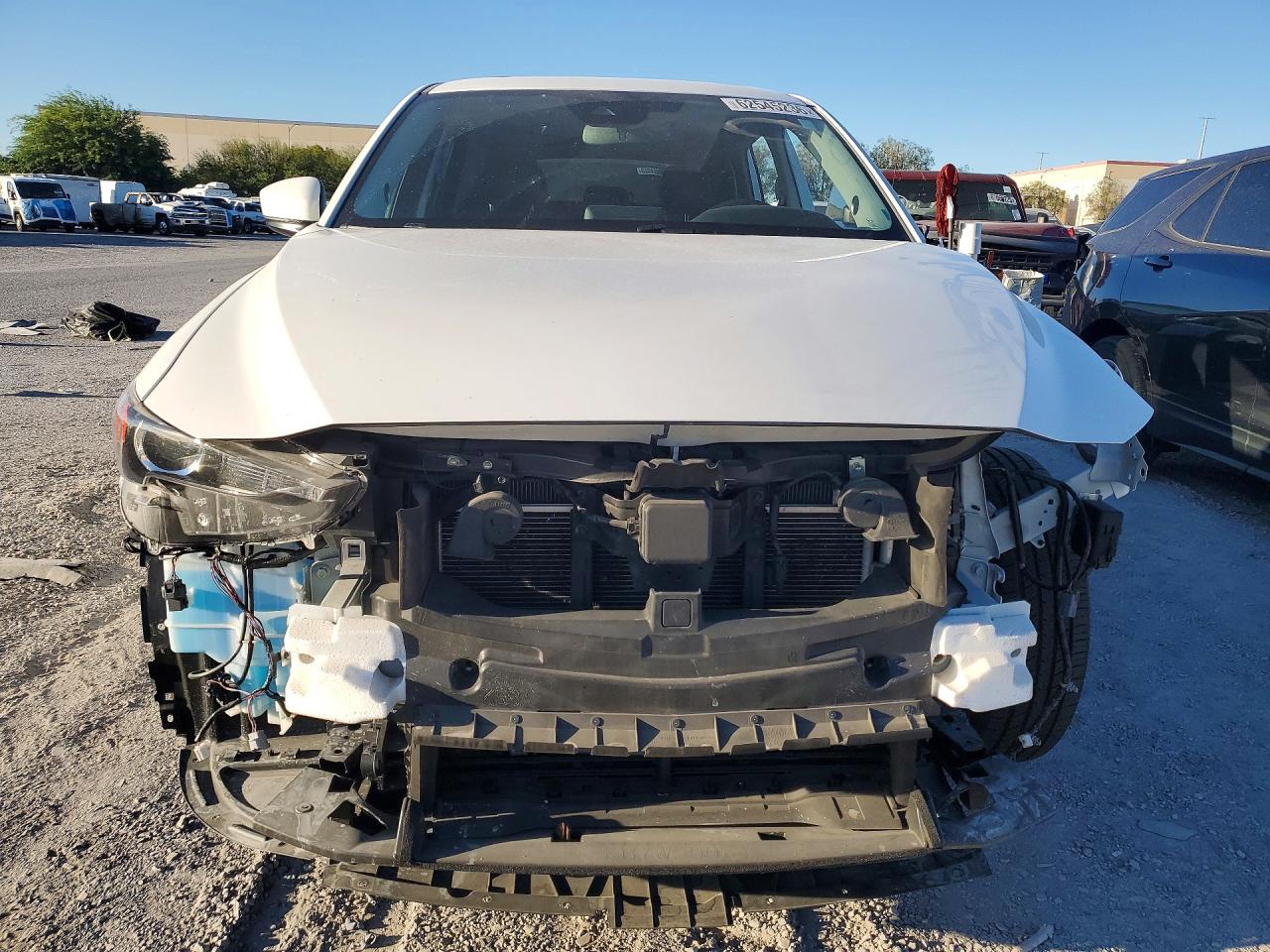 2020 Mazda Cx-5 Touring White vin: JM3KFACM7L1826040