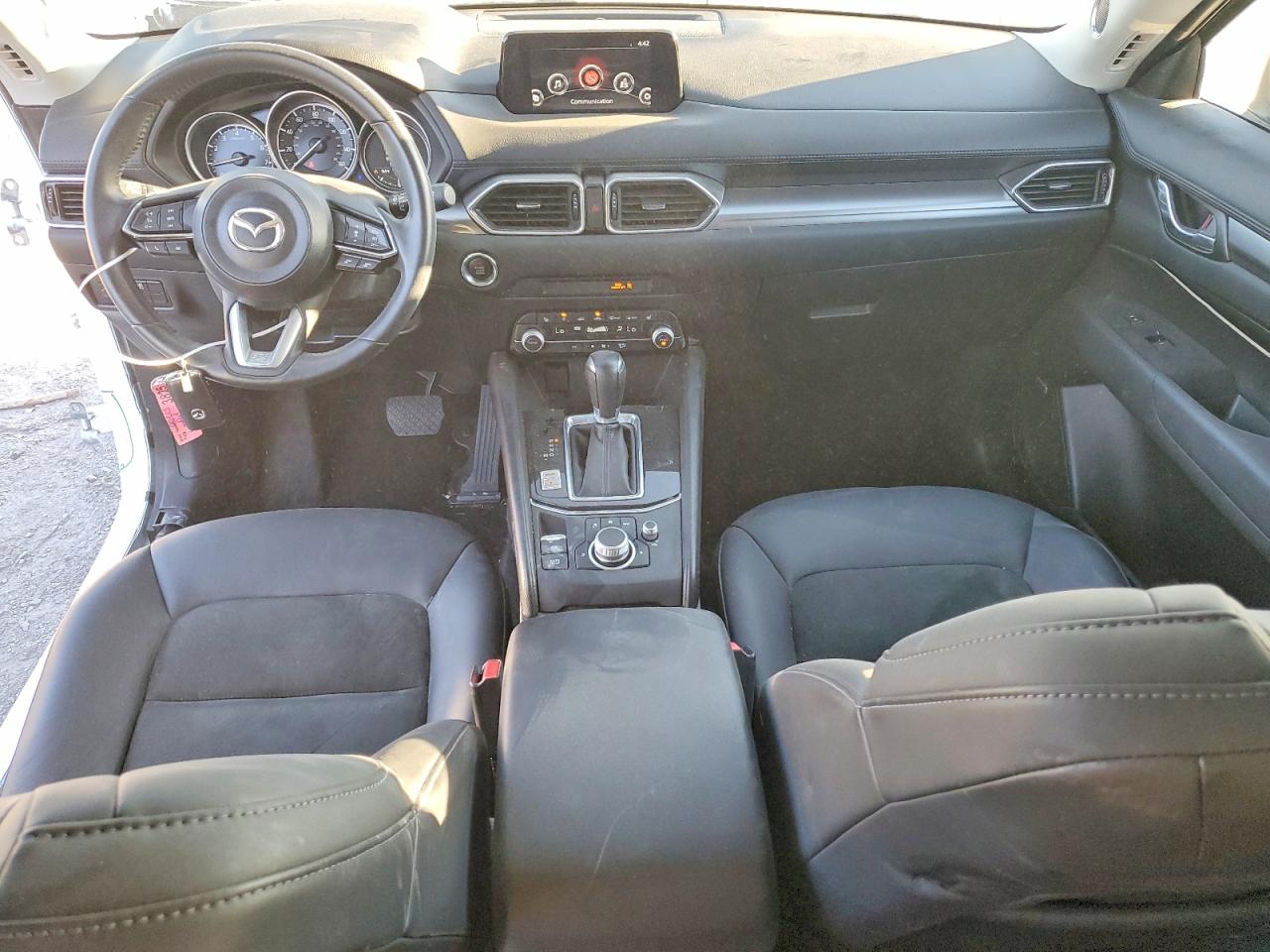 2020 Mazda Cx-5 Touring White vin: JM3KFACM7L1826040