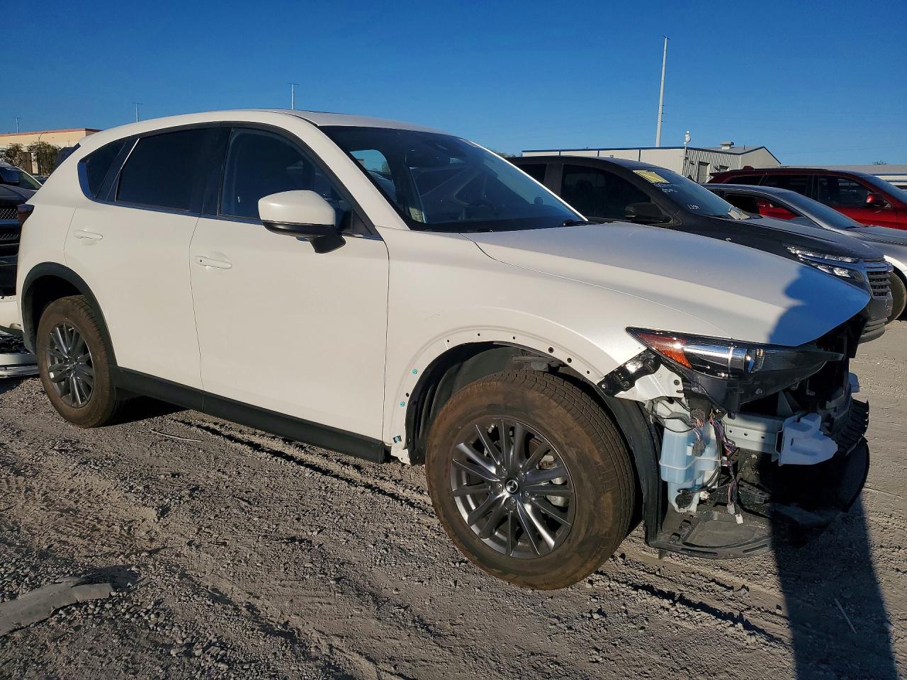 2020 Mazda Cx-5 Touring White vin: JM3KFACM7L1826040