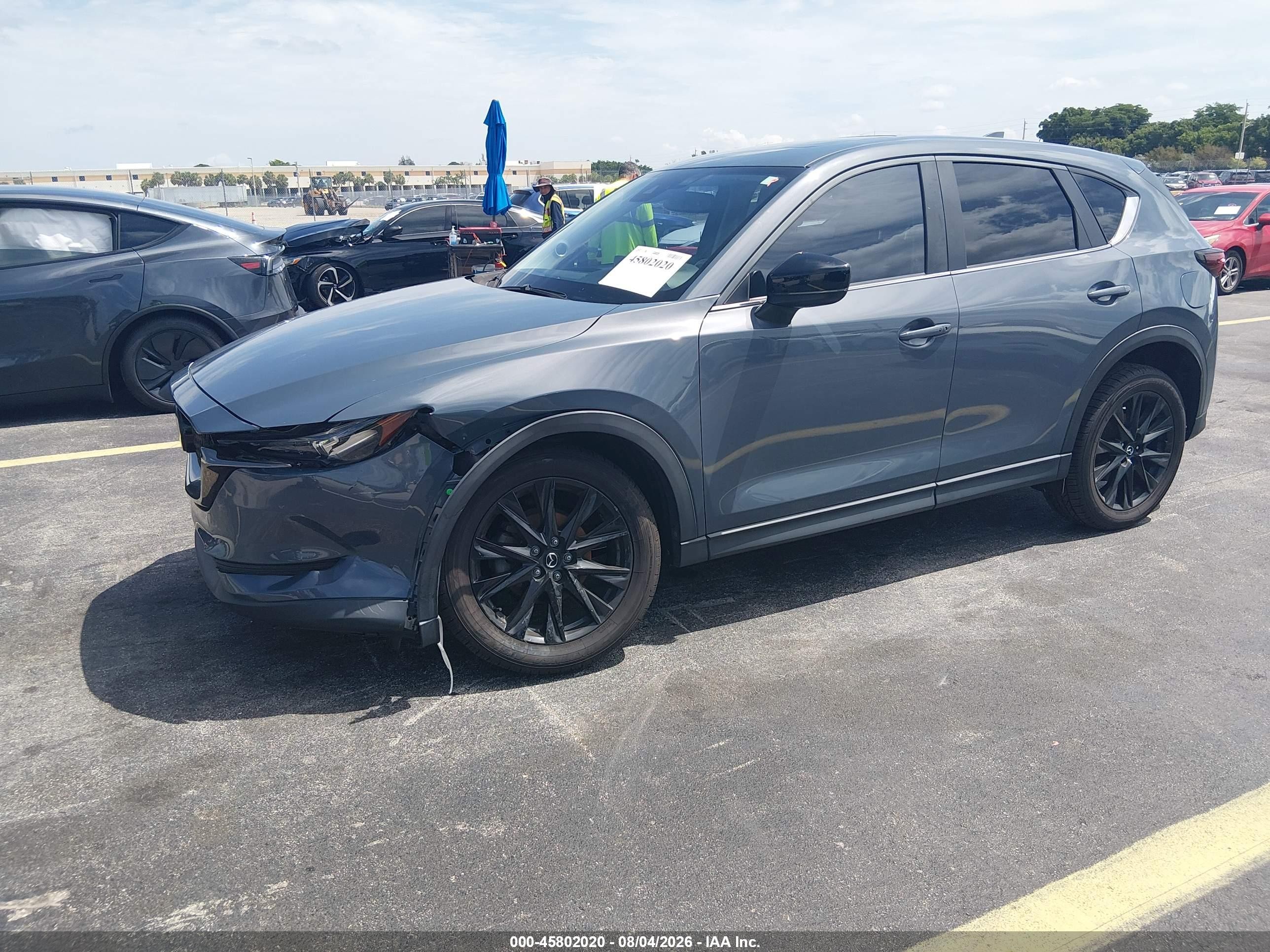 2021 Mazda Cx-5 Carbon Edition Gray vin: JM3KFACM9M0428917