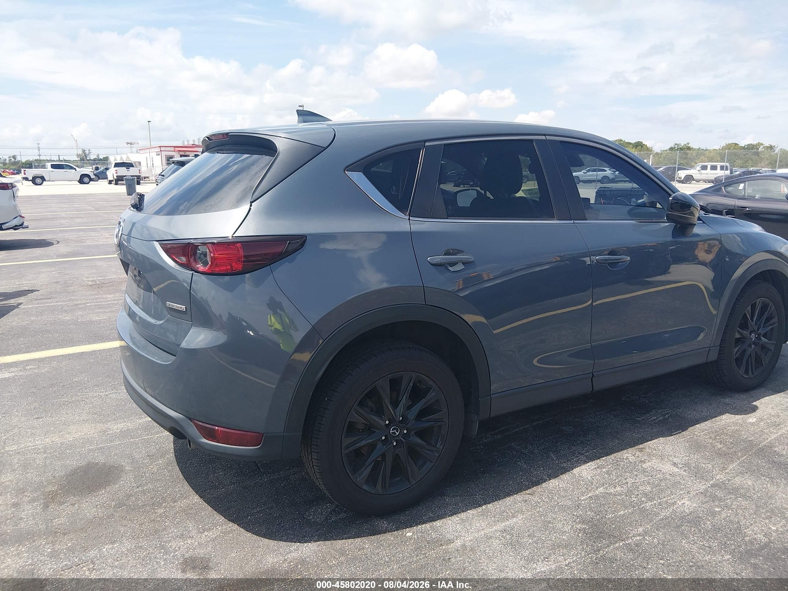 2021 Mazda Cx-5 Carbon Edition Gray vin: JM3KFACM9M0428917