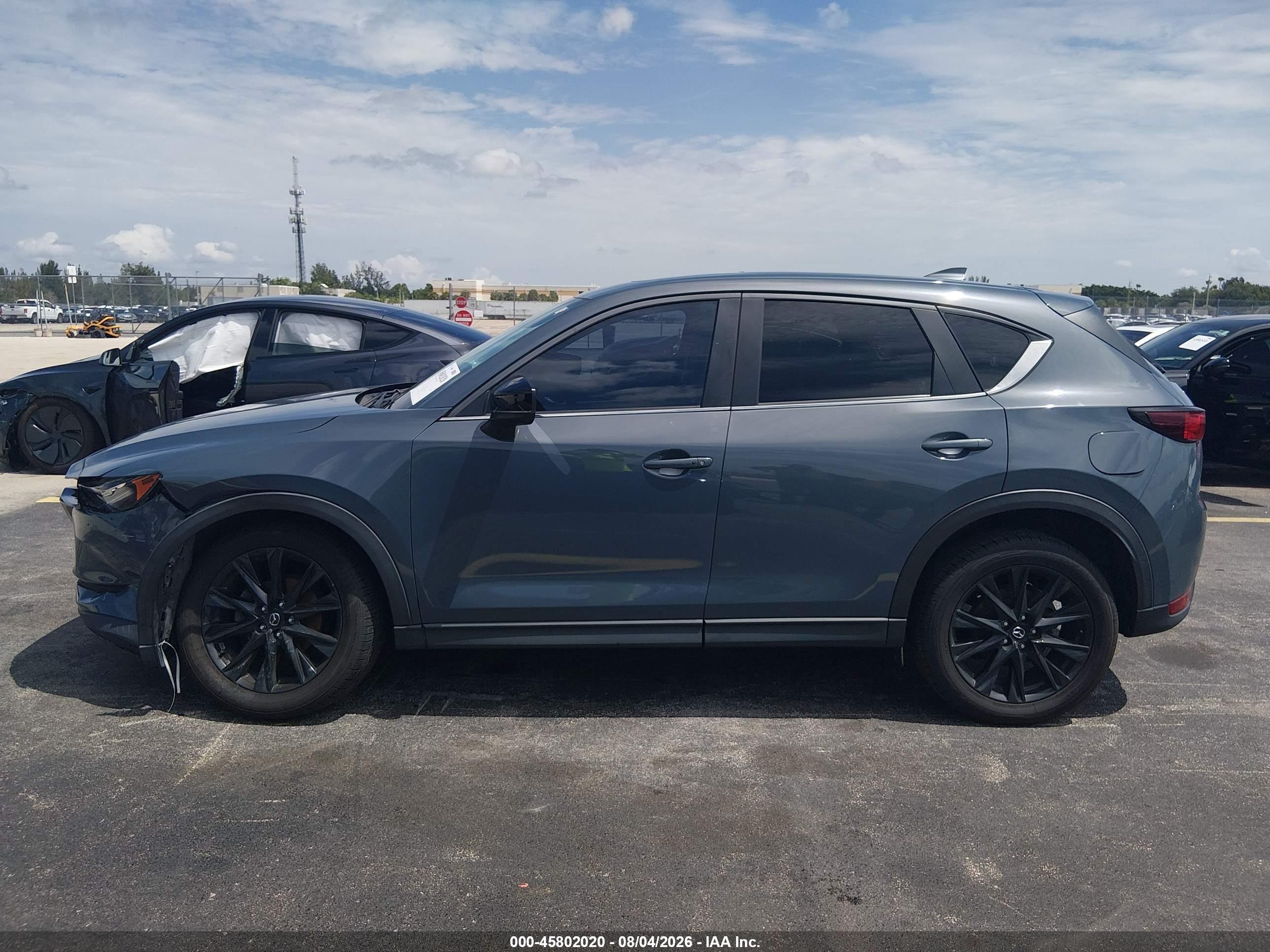 2021 Mazda Cx-5 Carbon Edition Gray vin: JM3KFACM9M0428917