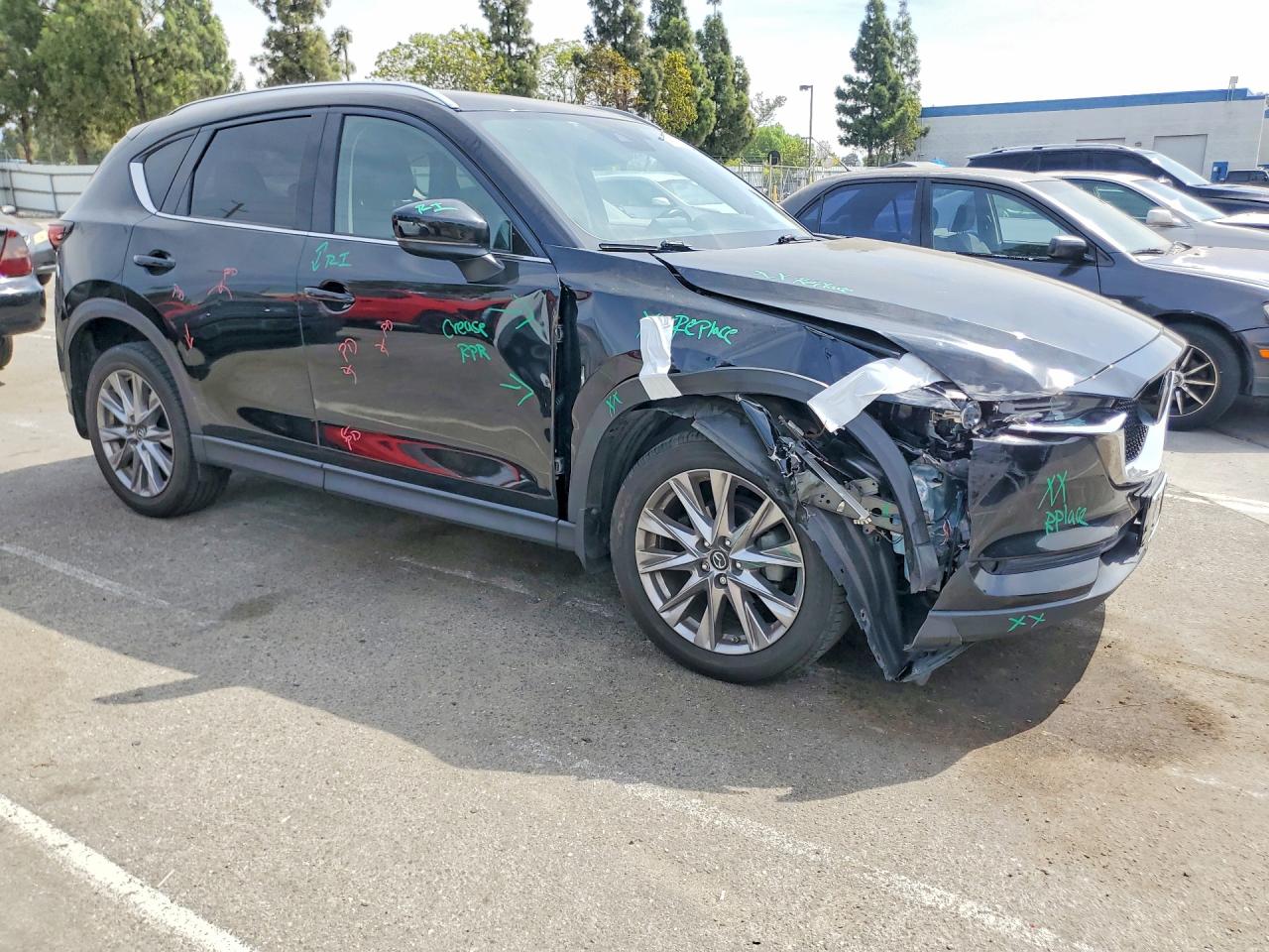 2020 Mazda Cx-5 Grand Touring Black vin: JM3KFADM0L1846449