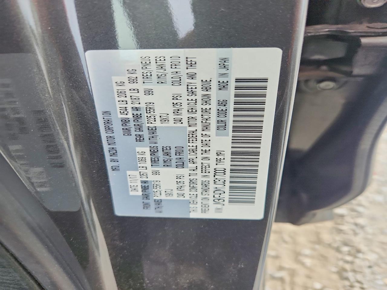 2018 Mazda Cx-5 Grand Touring Gray vin: JM3KFADM1J0317000