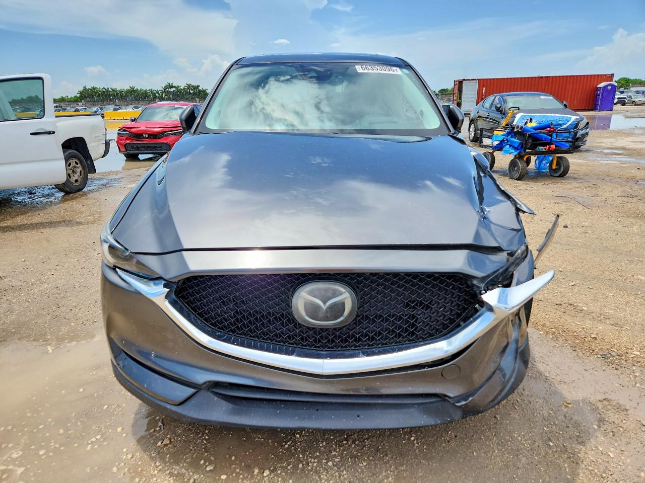2021 Mazda Cx-5 Grand Touring Gray vin: JM3KFADM2M0427428
