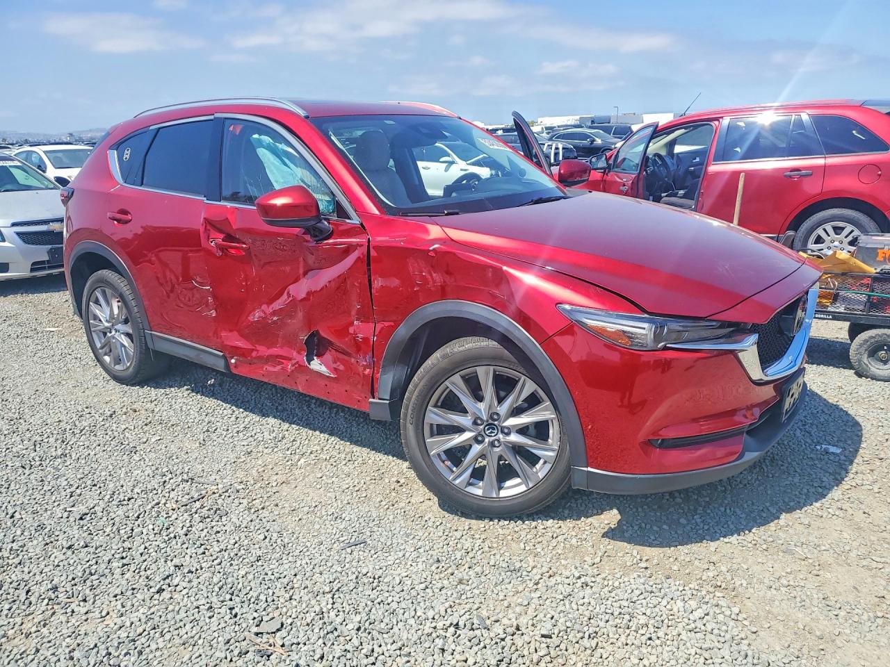 2019 Mazda Cx-5 Grand Touring Red vin: JM3KFADM5K0696598