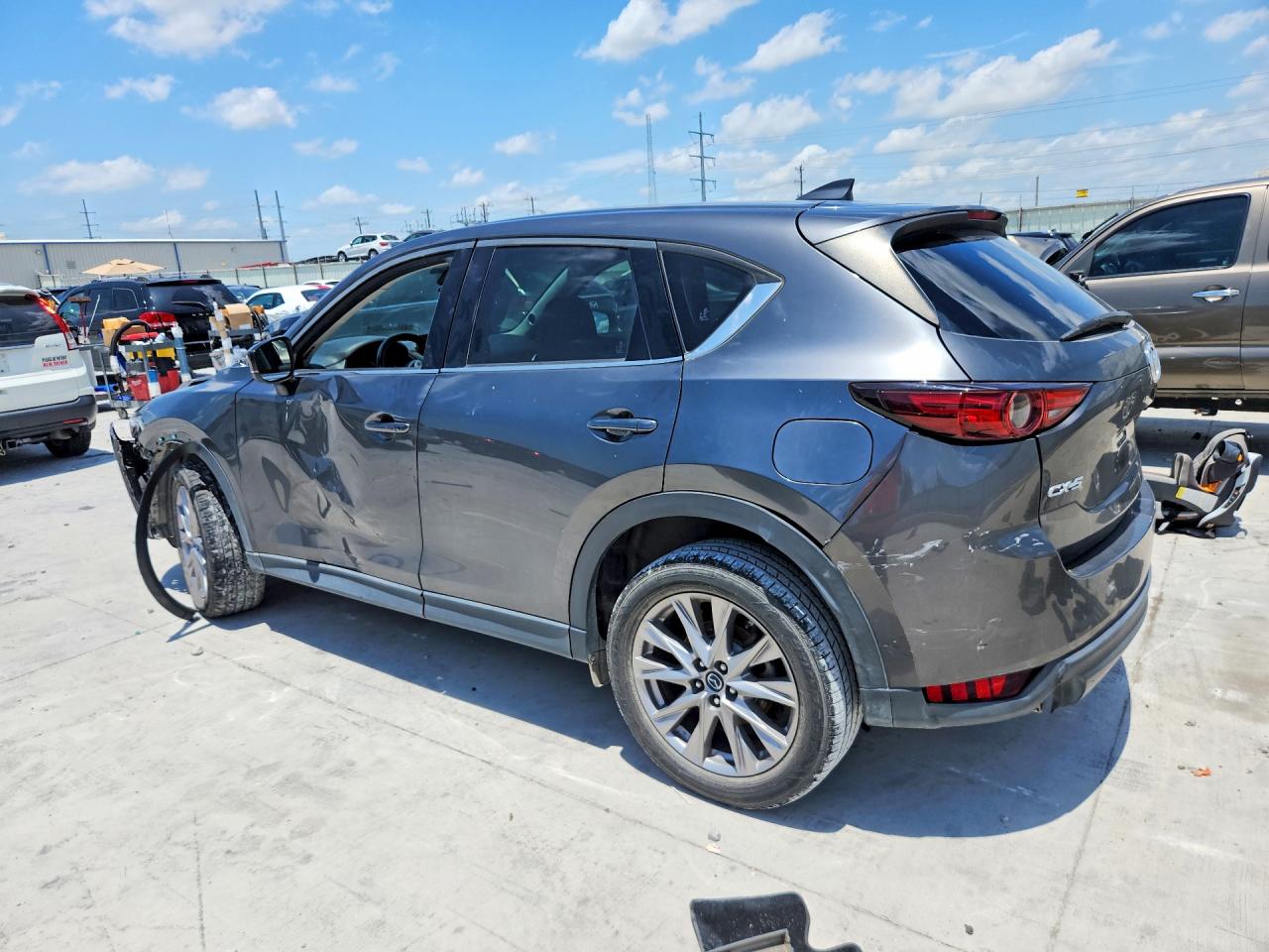 2019 Mazda Cx-5 Grand Touring Gray vin: JM3KFADM5K1513260