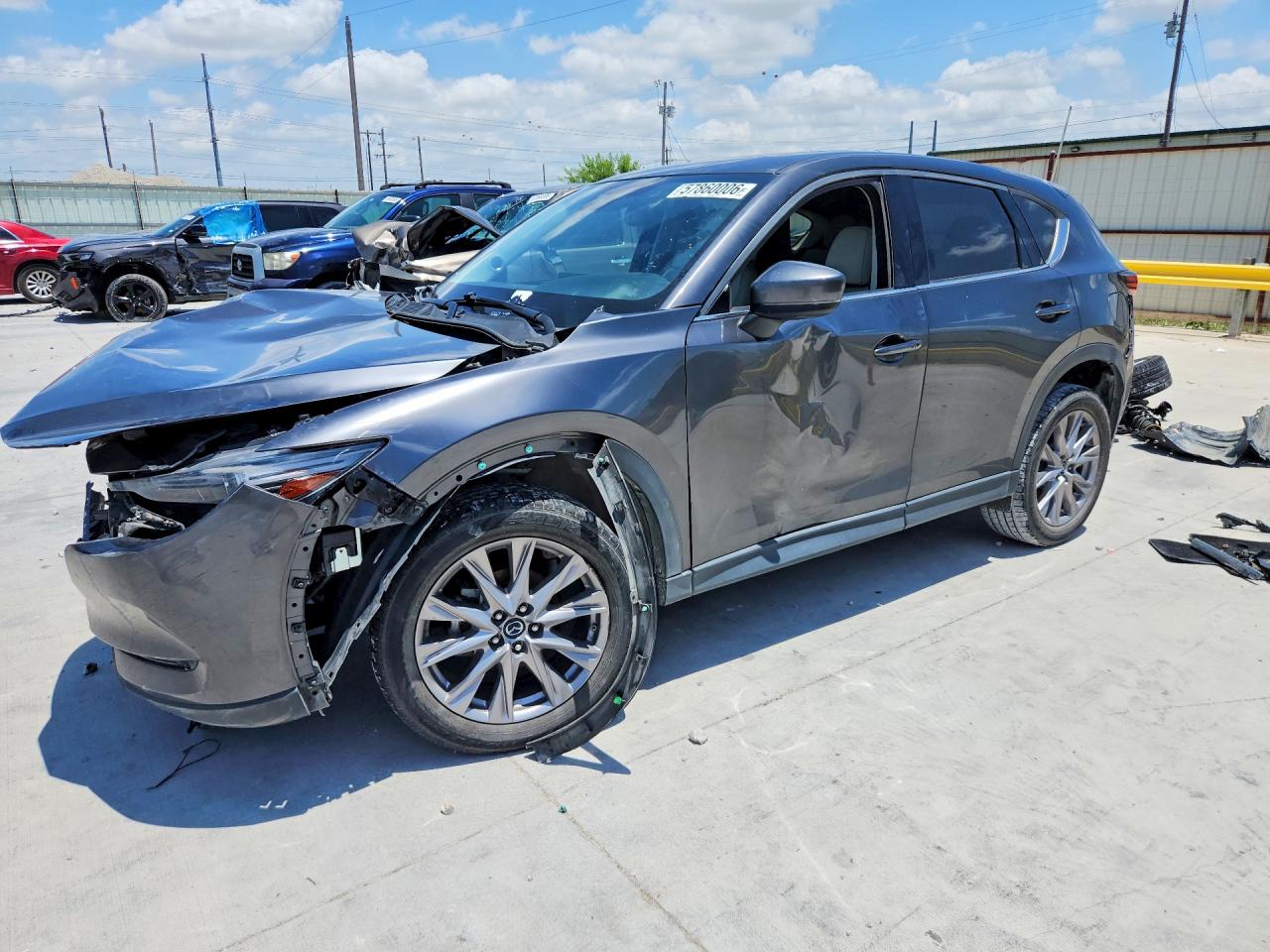 2019 Mazda Cx-5 Grand Touring Gray vin: JM3KFADM5K1513260
