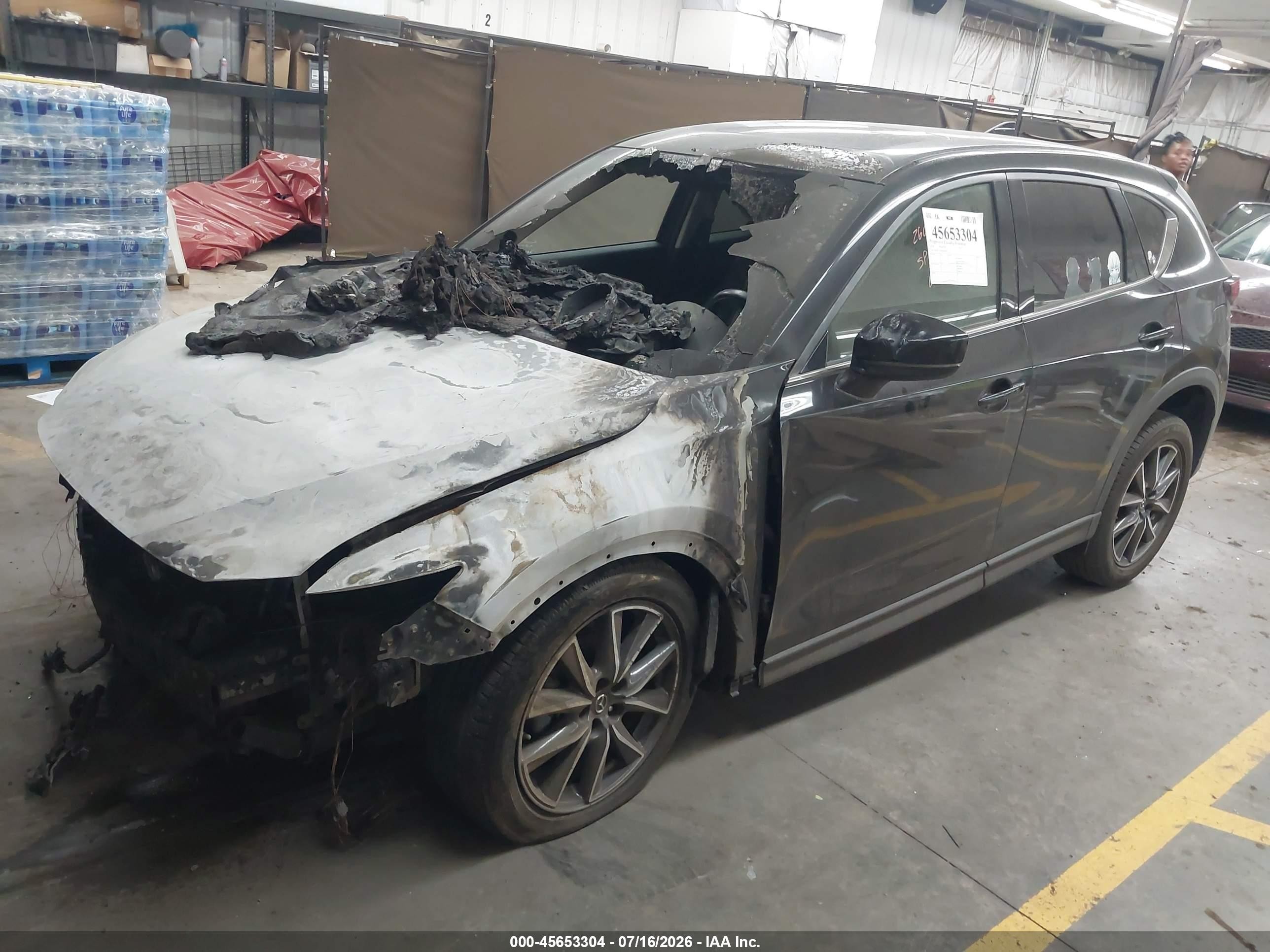 2018 Mazda Cx-5 Grand Touring Black vin: JM3KFADM6J0346587