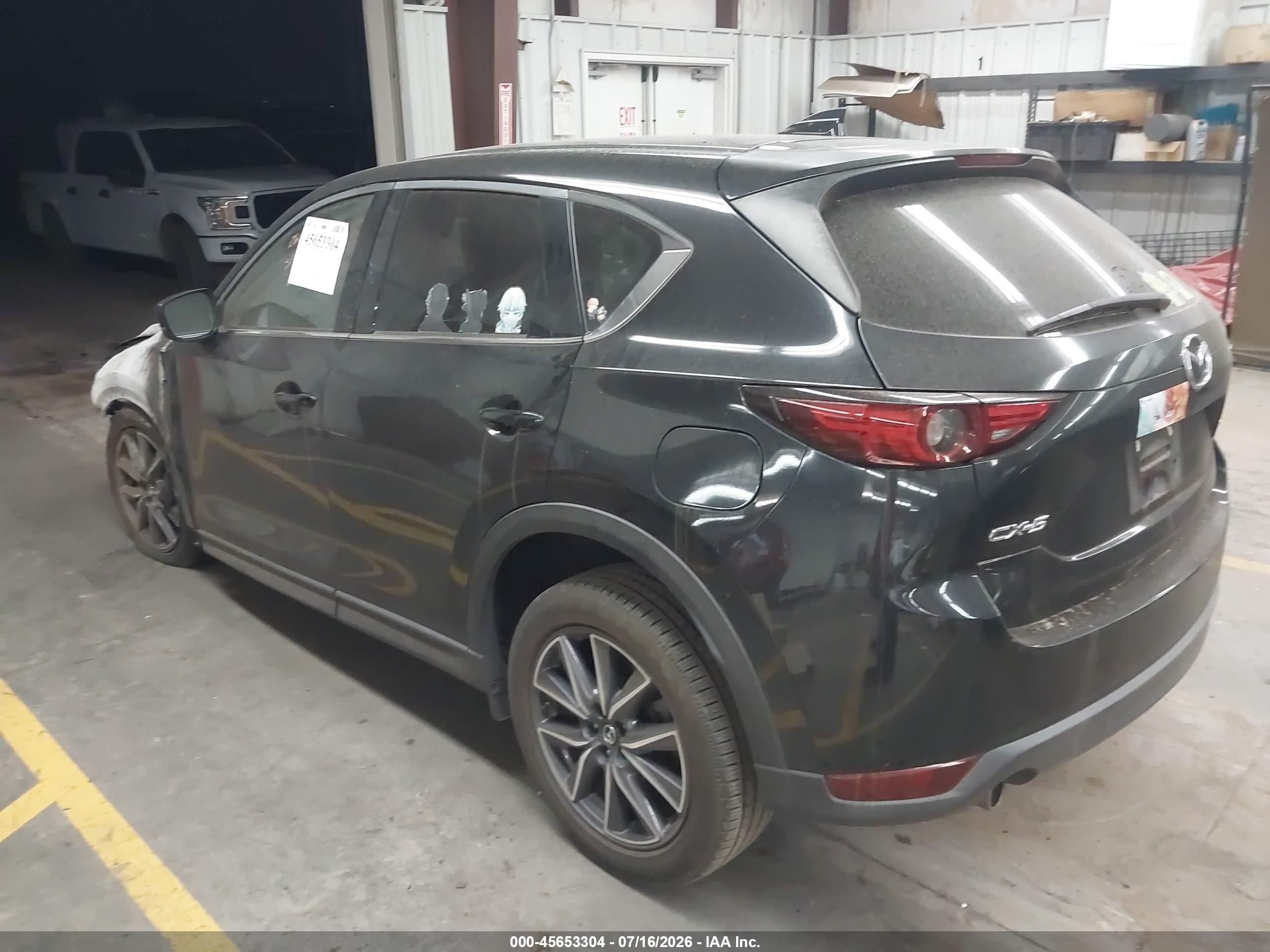 2018 Mazda Cx-5 Grand Touring Black vin: JM3KFADM6J0346587