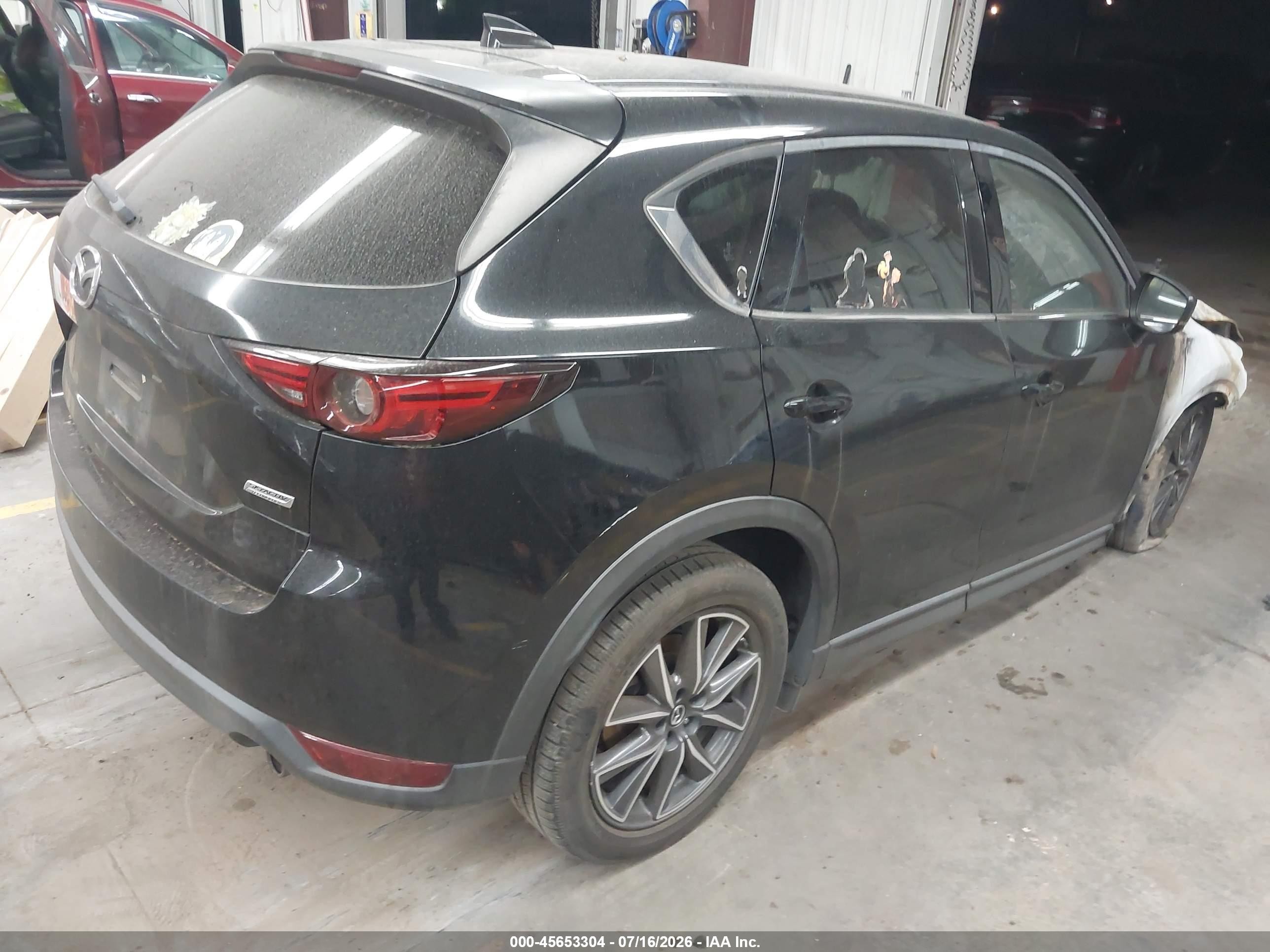 2018 Mazda Cx-5 Grand Touring Black vin: JM3KFADM6J0346587