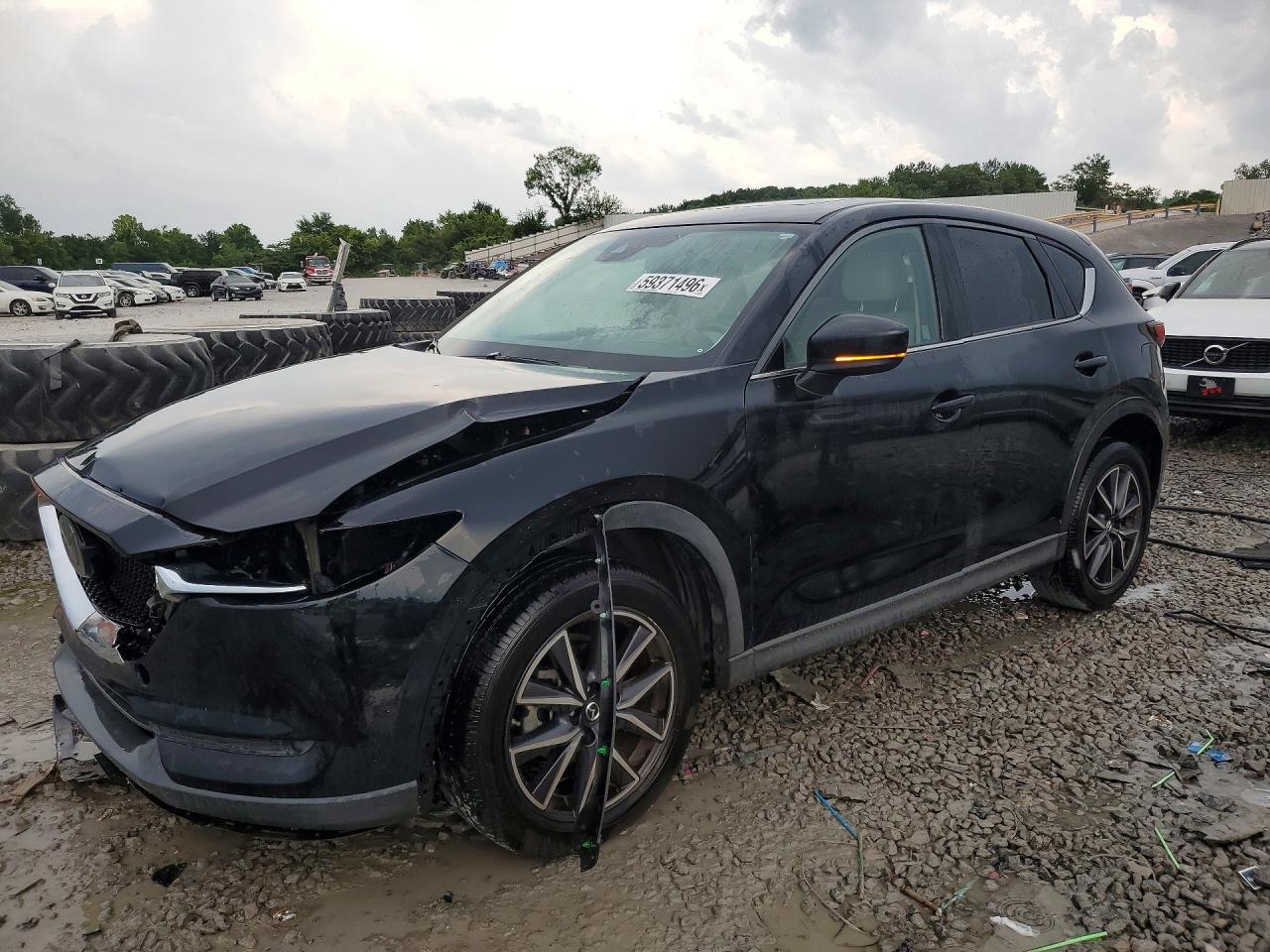 2018 Mazda Cx-5 Grand Touring Black vin: JM3KFADM8J1389208