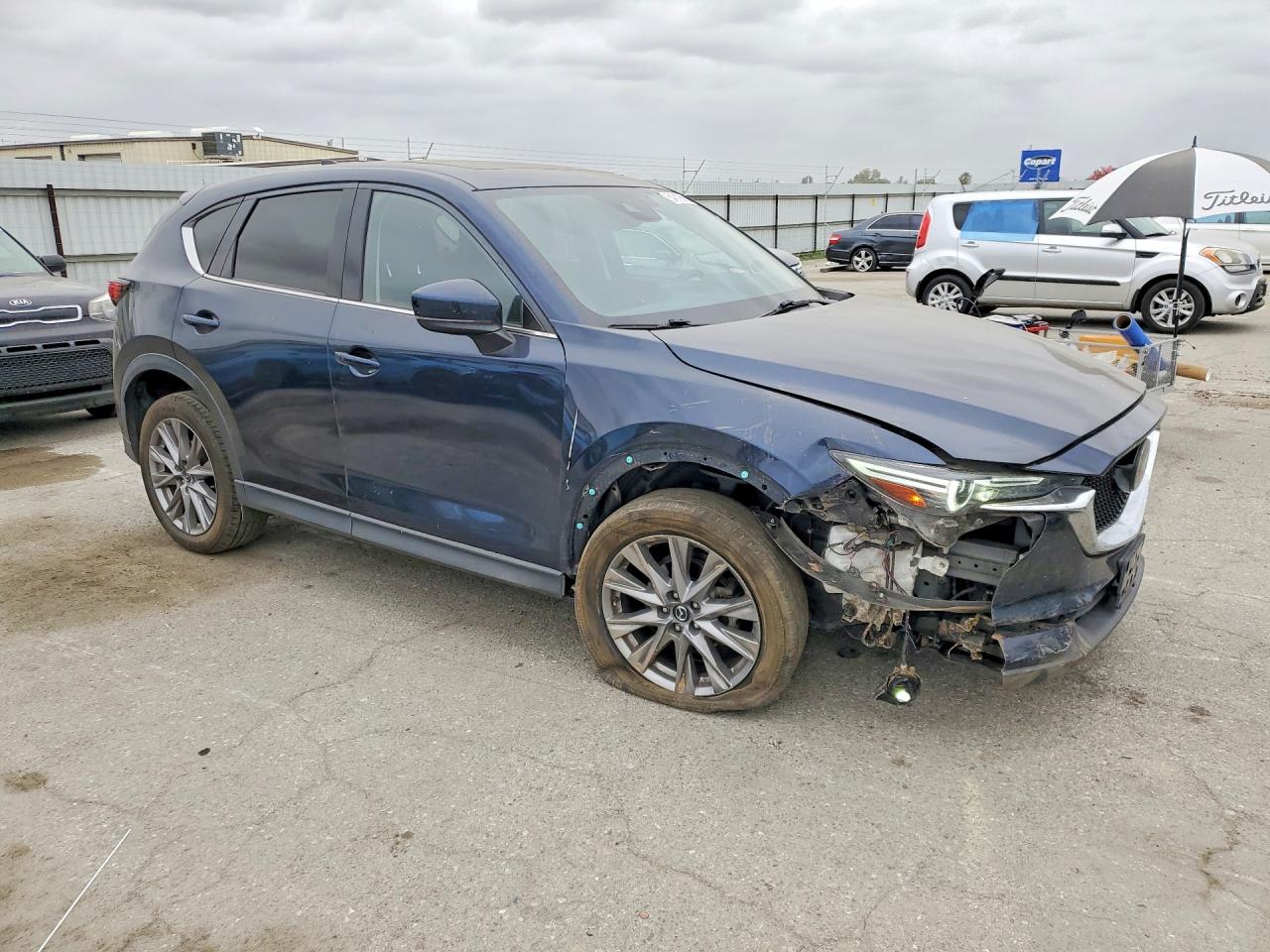 2020 Mazda Cx-5 Grand Touring Blue vin: JM3KFADM8L1858073