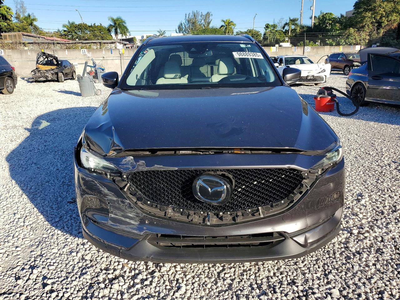 2019 Mazda Cx-5 Grand Touring Gray vin: JM3KFADMXK1670346