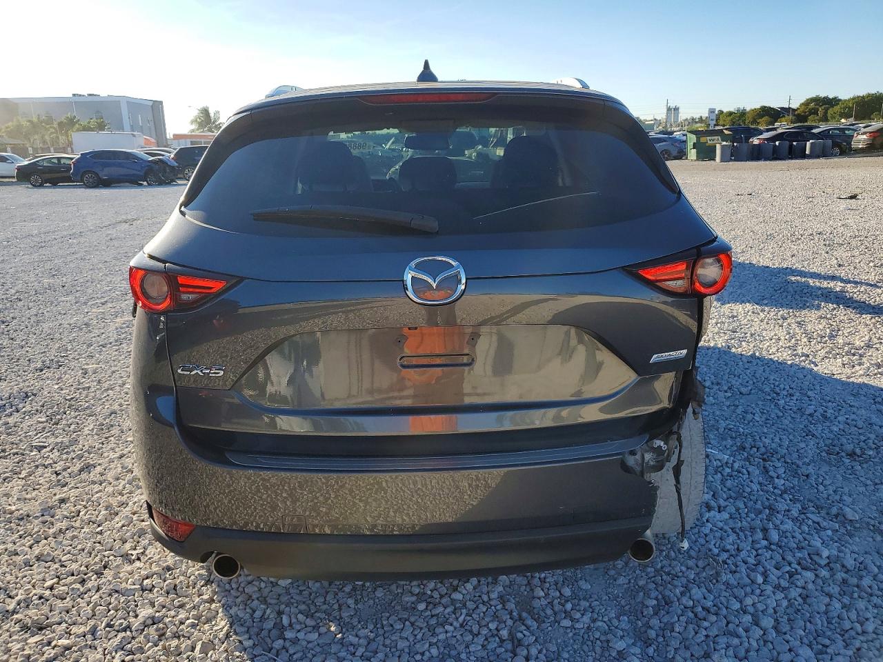 2019 Mazda Cx-5 Grand Touring Gray vin: JM3KFADMXK1670346