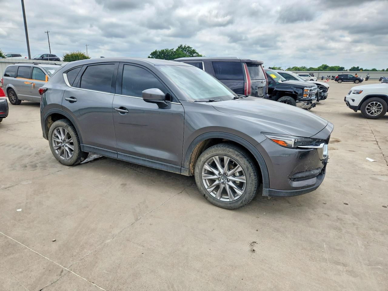 2020 Mazda Cx-5 Grand Touring Gray vin: JM3KFADMXL0866634