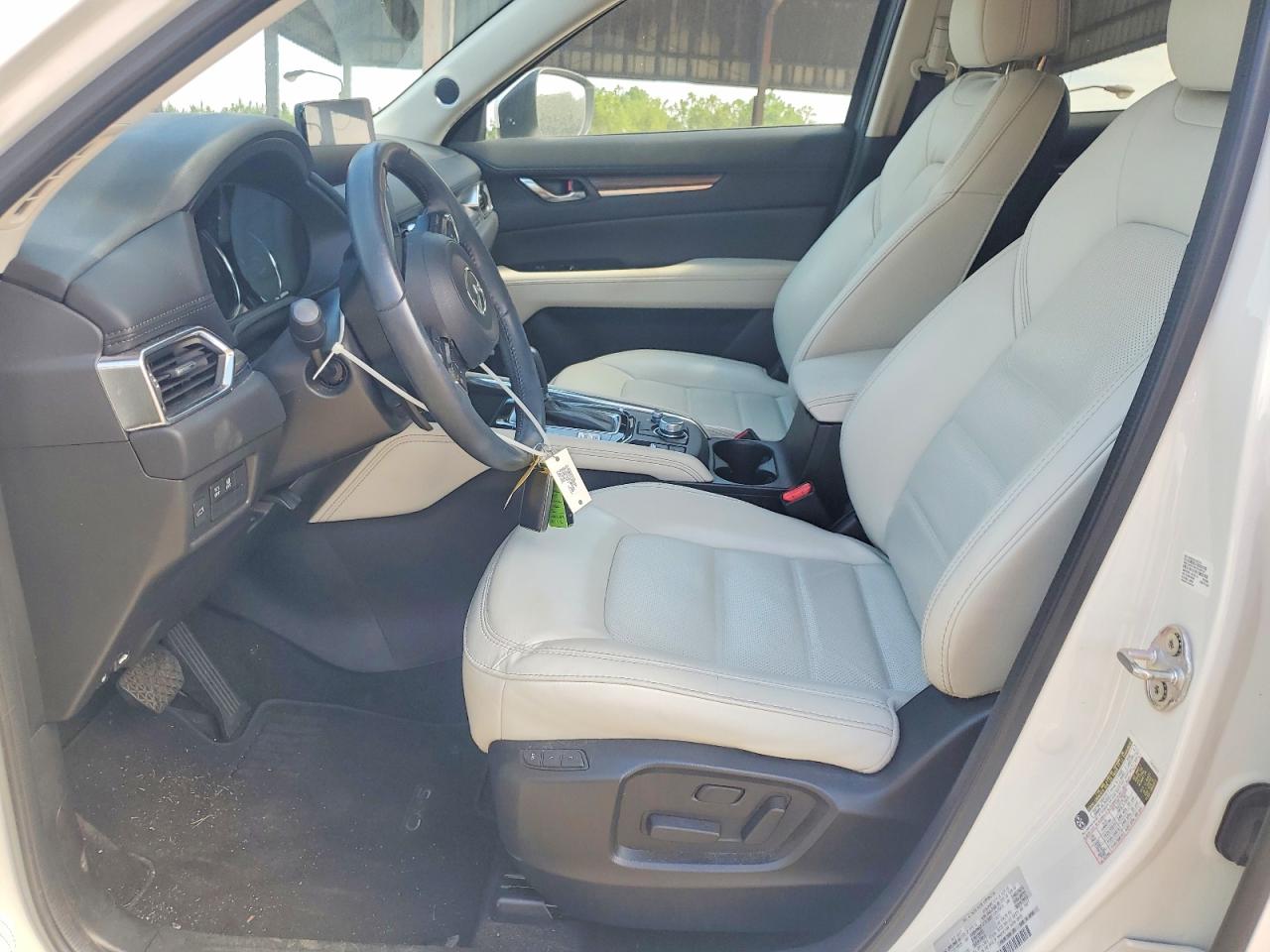 2021 Mazda Cx-5 Grand Touring White vin: JM3KFADMXM1394026