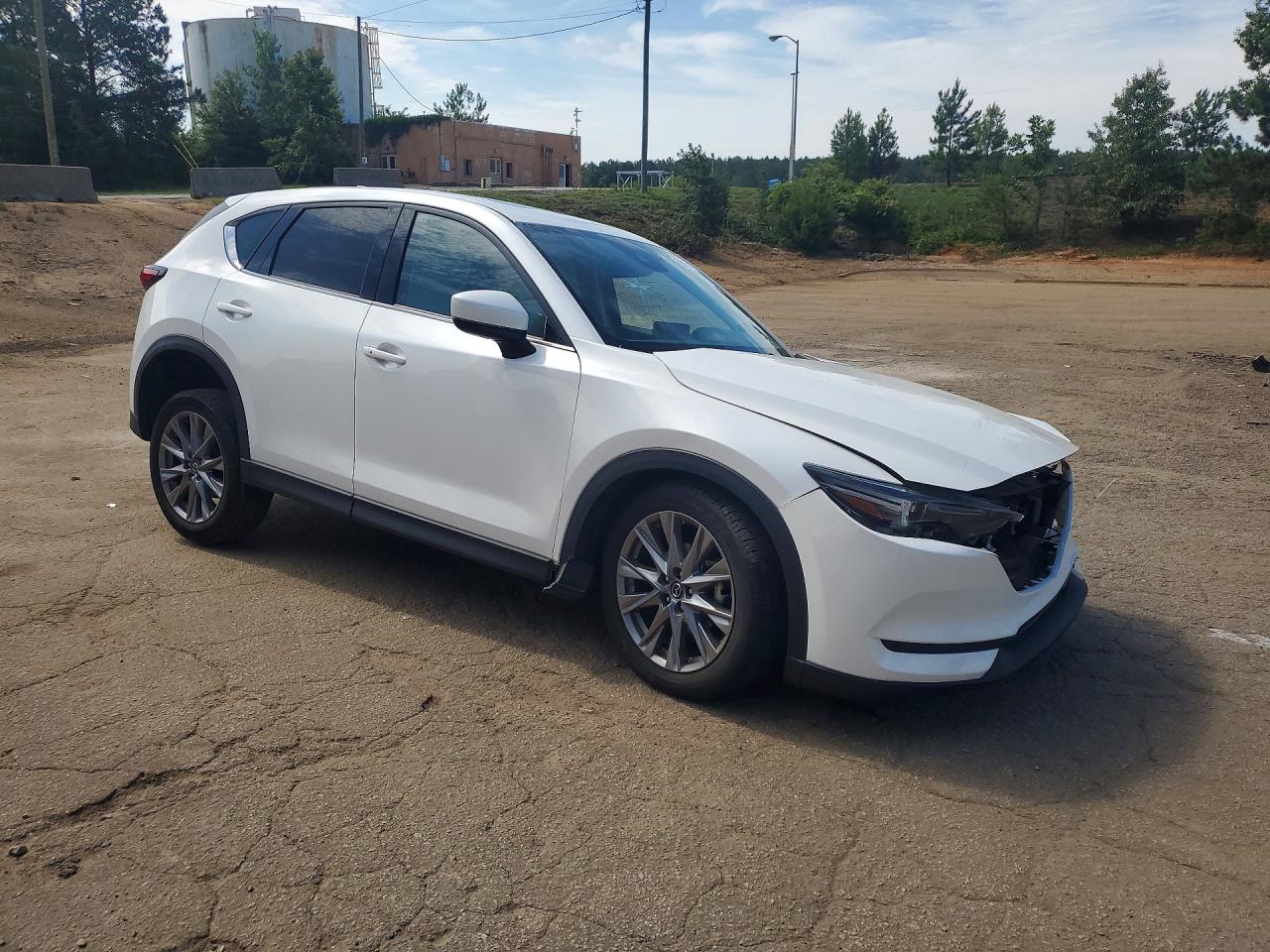 2021 Mazda Cx-5 Grand Touring White vin: JM3KFADMXM1394026