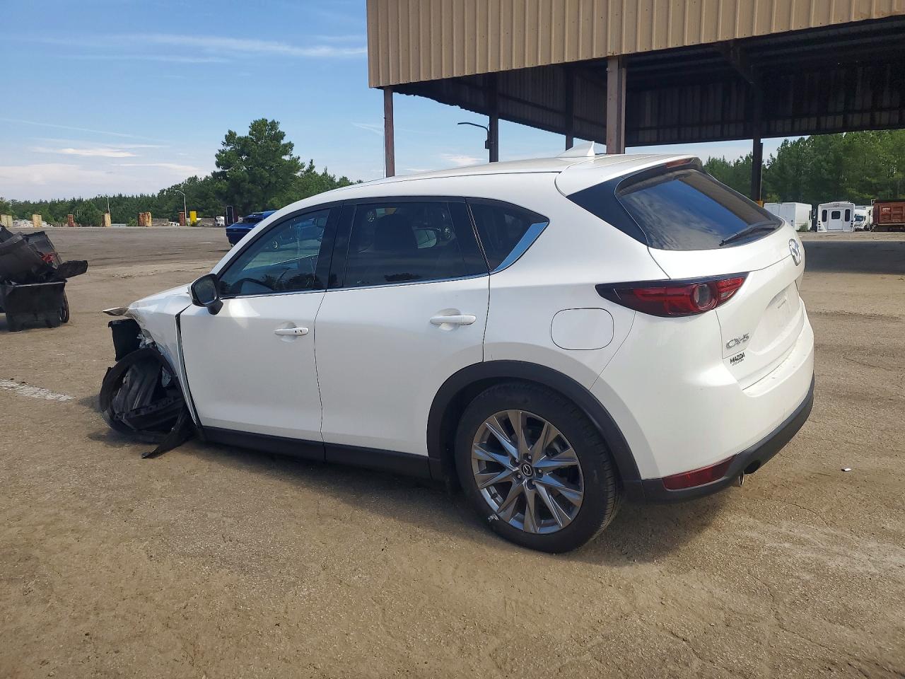 2021 Mazda Cx-5 Grand Touring White vin: JM3KFADMXM1394026