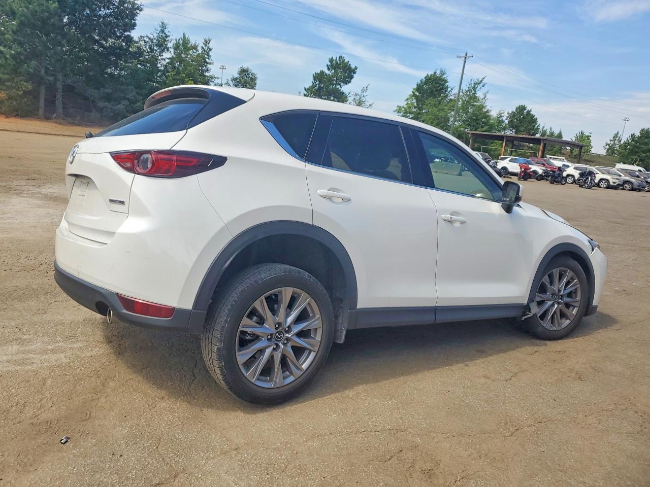 2021 Mazda Cx-5 Grand Touring White vin: JM3KFADMXM1394026