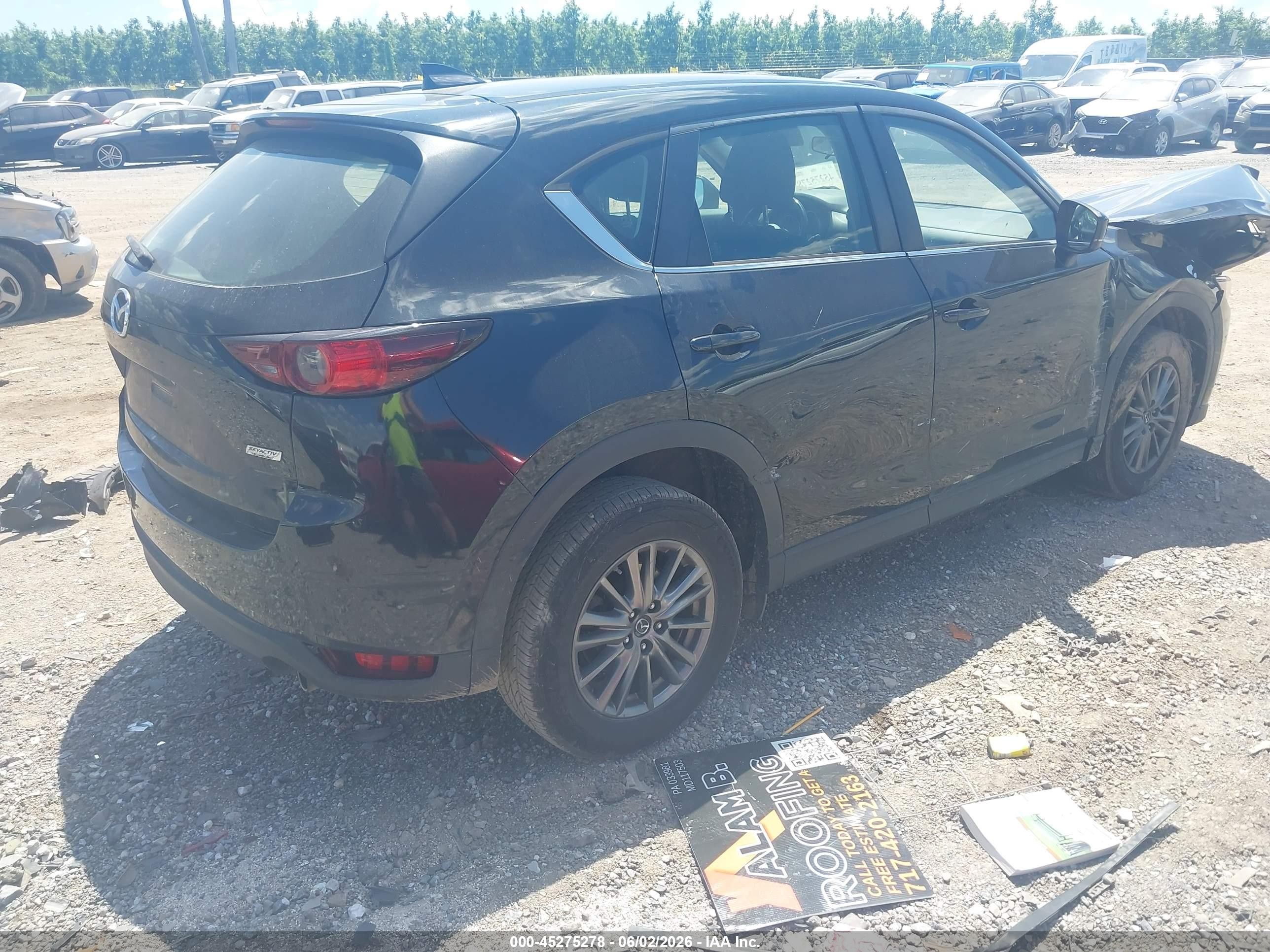 2018 Mazda Cx-5 Sport Black vin: JM3KFBBM0J0459847