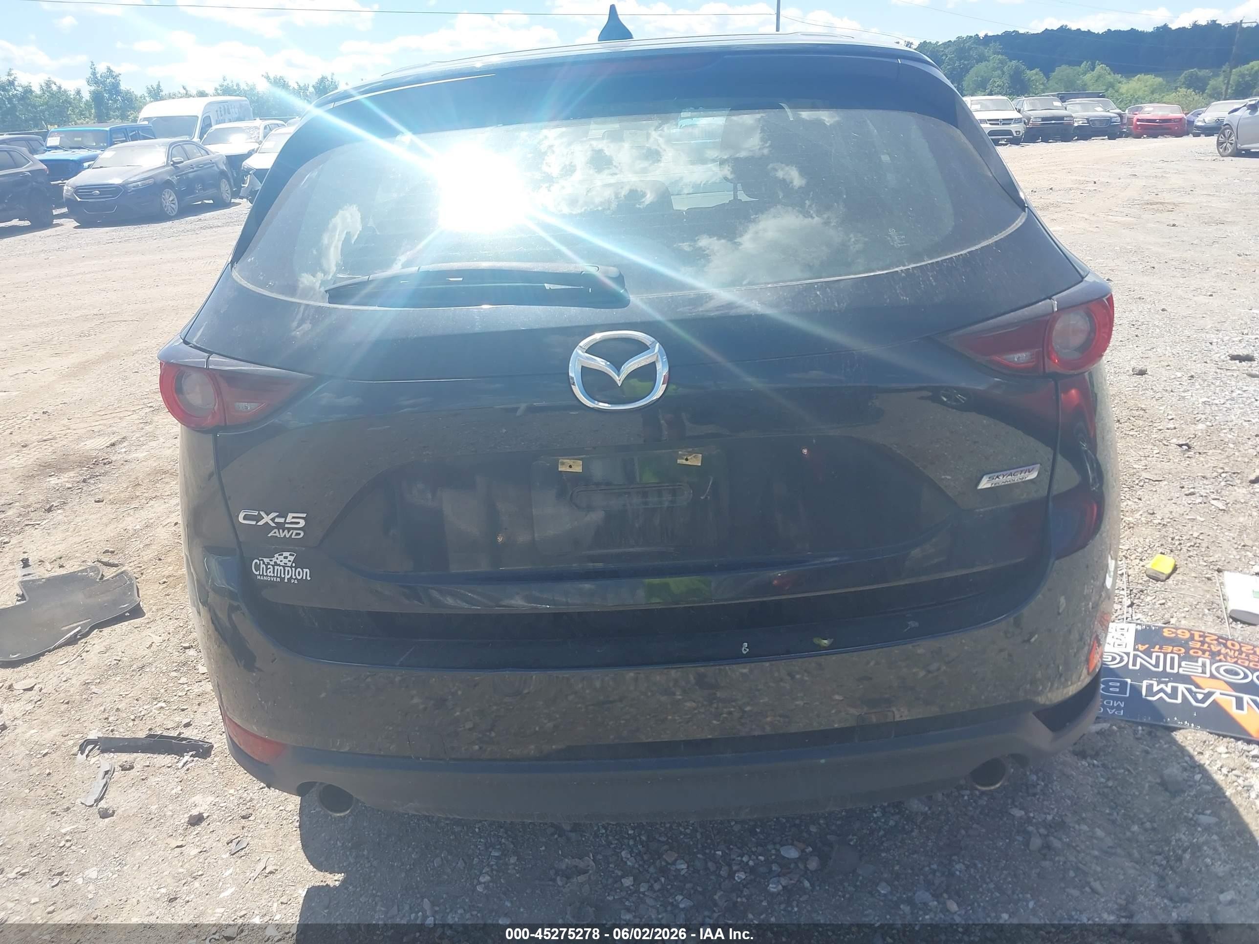 2018 Mazda Cx-5 Sport Black vin: JM3KFBBM0J0459847