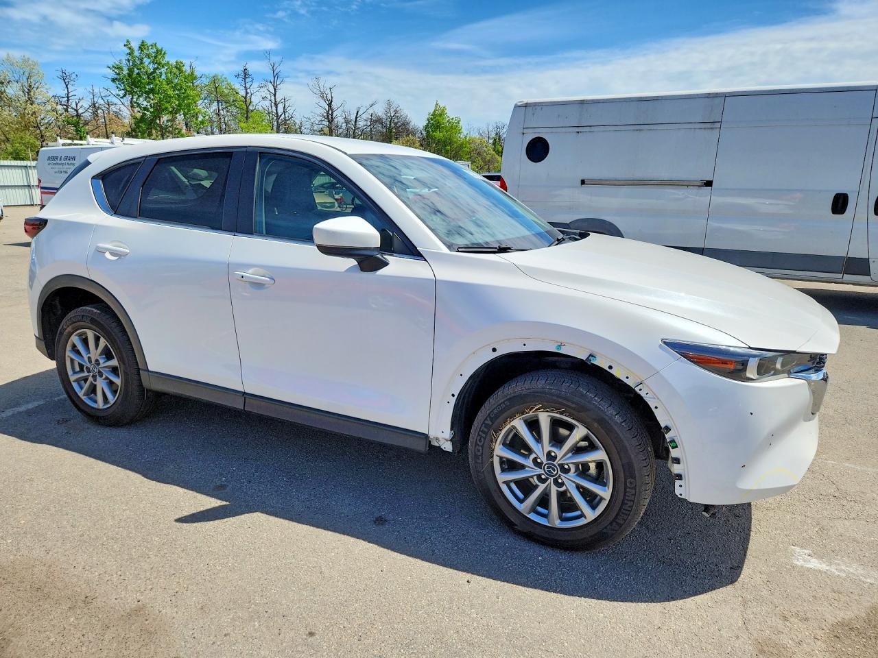 2022 Mazda Cx-5 Select White vin: JM3KFBBM0N0565124
