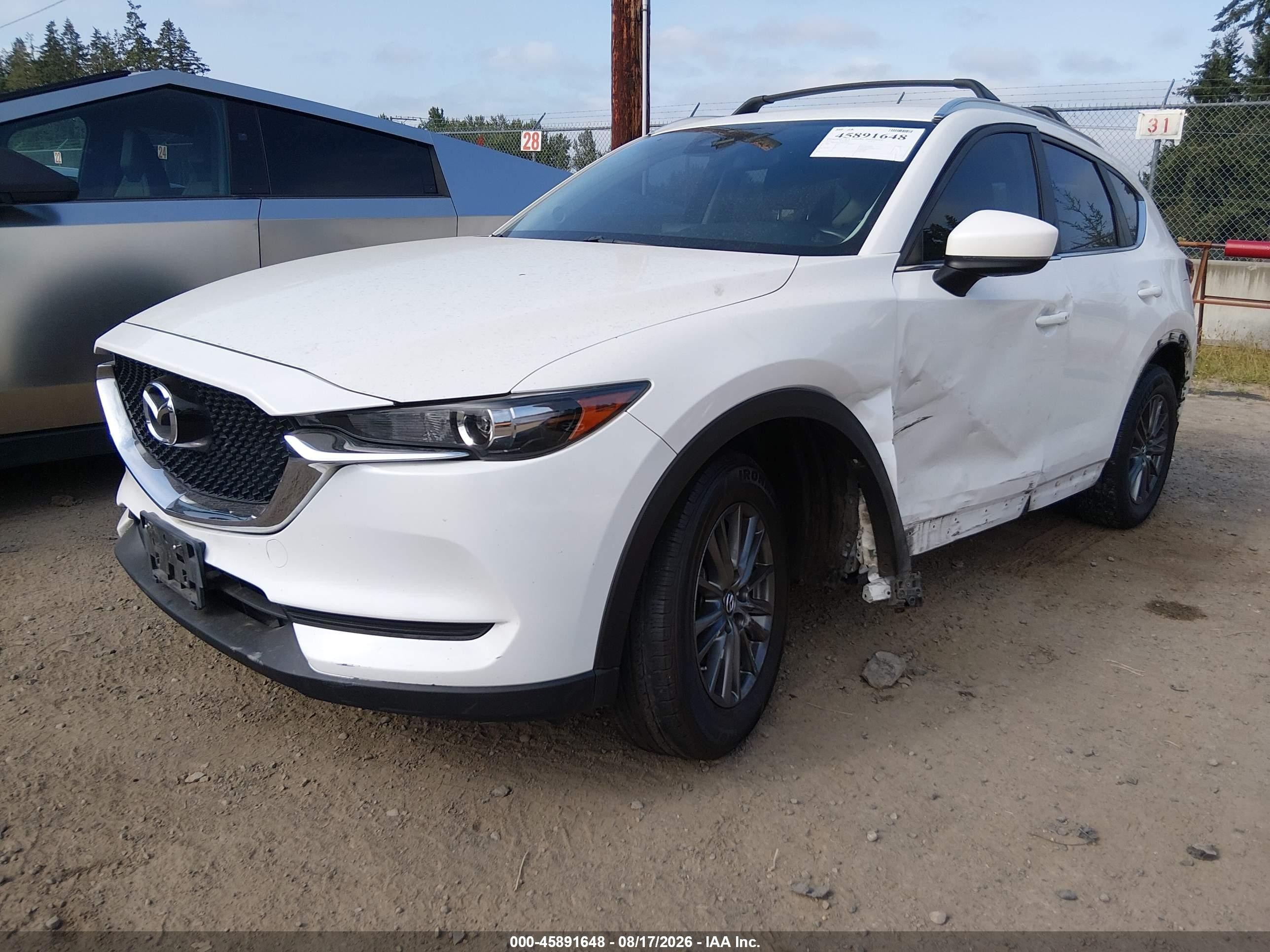 2017 Mazda Cx-5 Touring White vin: JM3KFBCL1H0114424