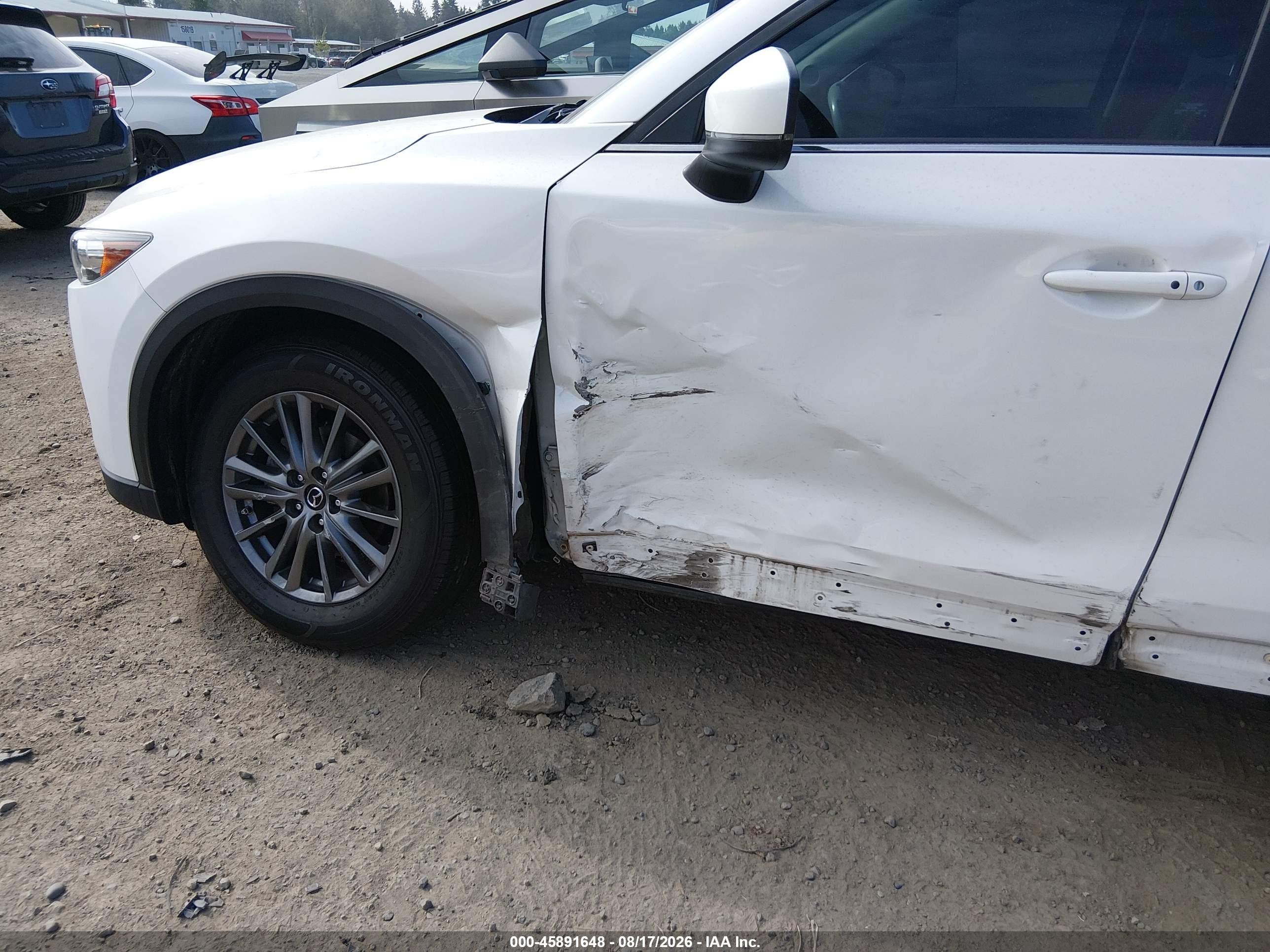 2017 Mazda Cx-5 Touring White vin: JM3KFBCL1H0114424