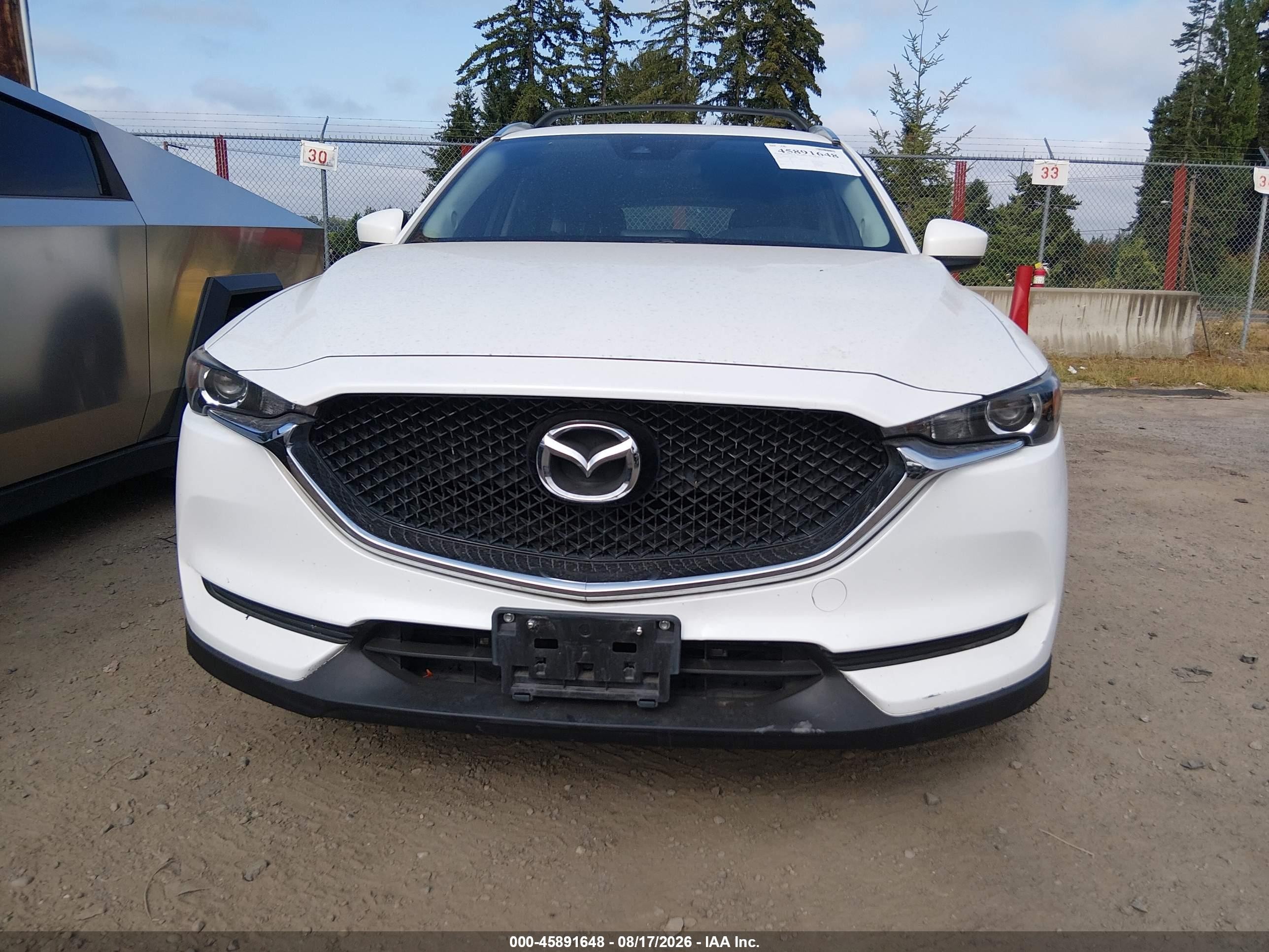 2017 Mazda Cx-5 Touring White vin: JM3KFBCL1H0114424