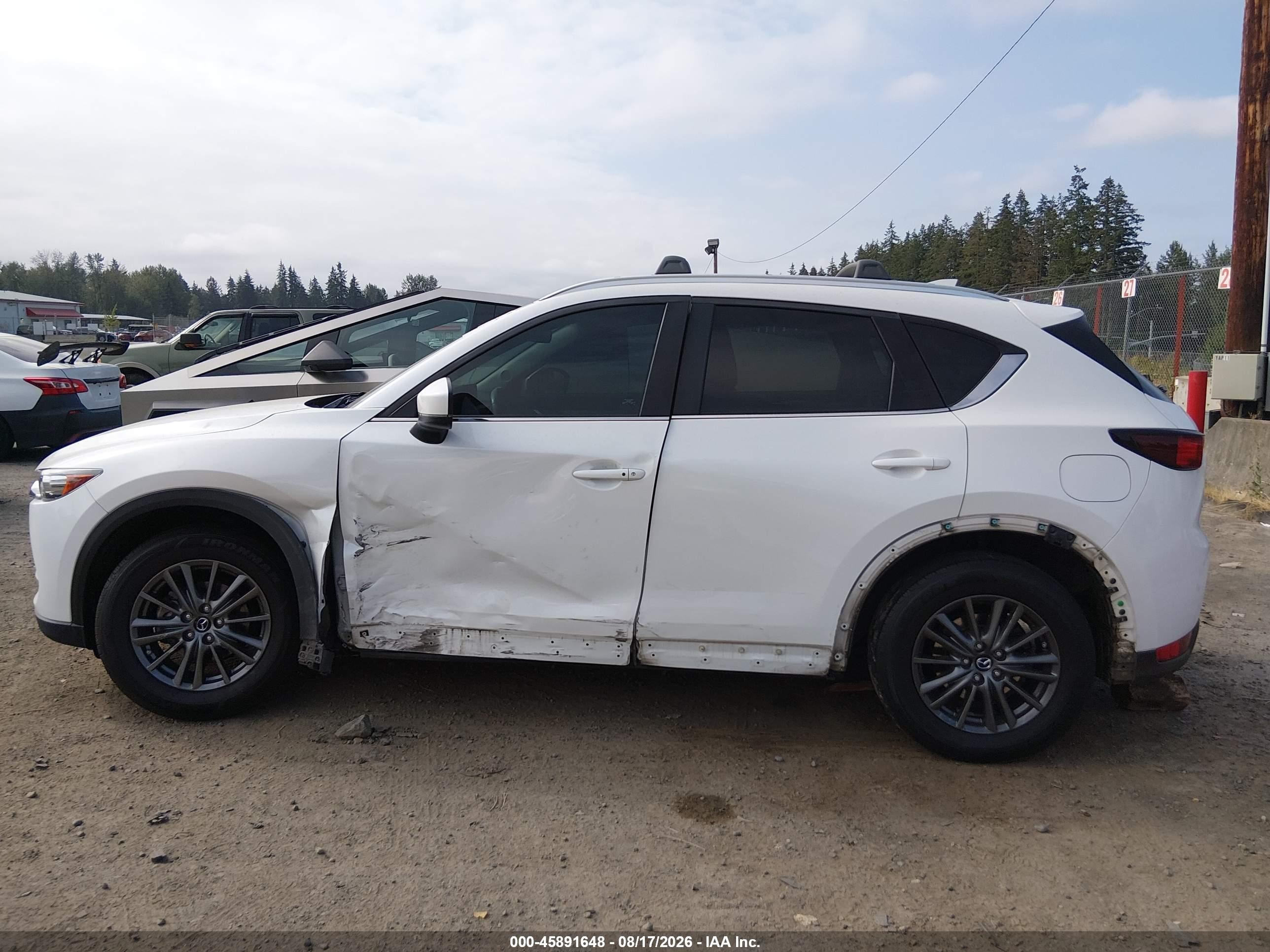 2017 Mazda Cx-5 Touring White vin: JM3KFBCL1H0114424