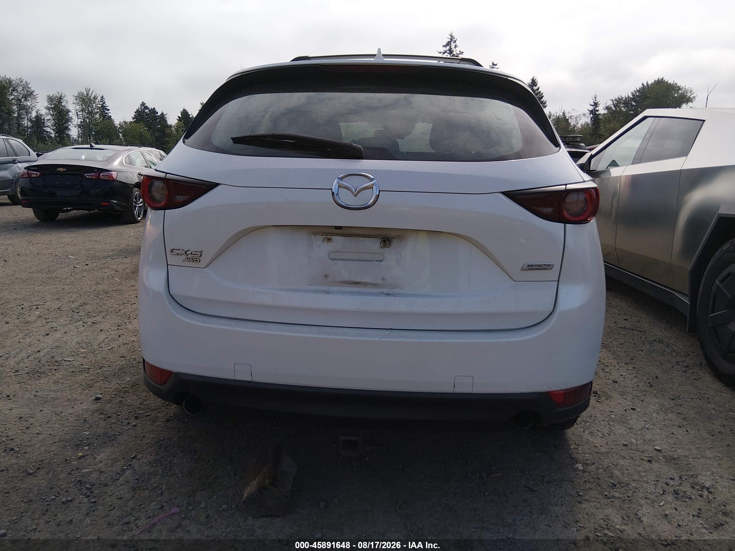 2017 Mazda Cx-5 Touring White vin: JM3KFBCL1H0114424
