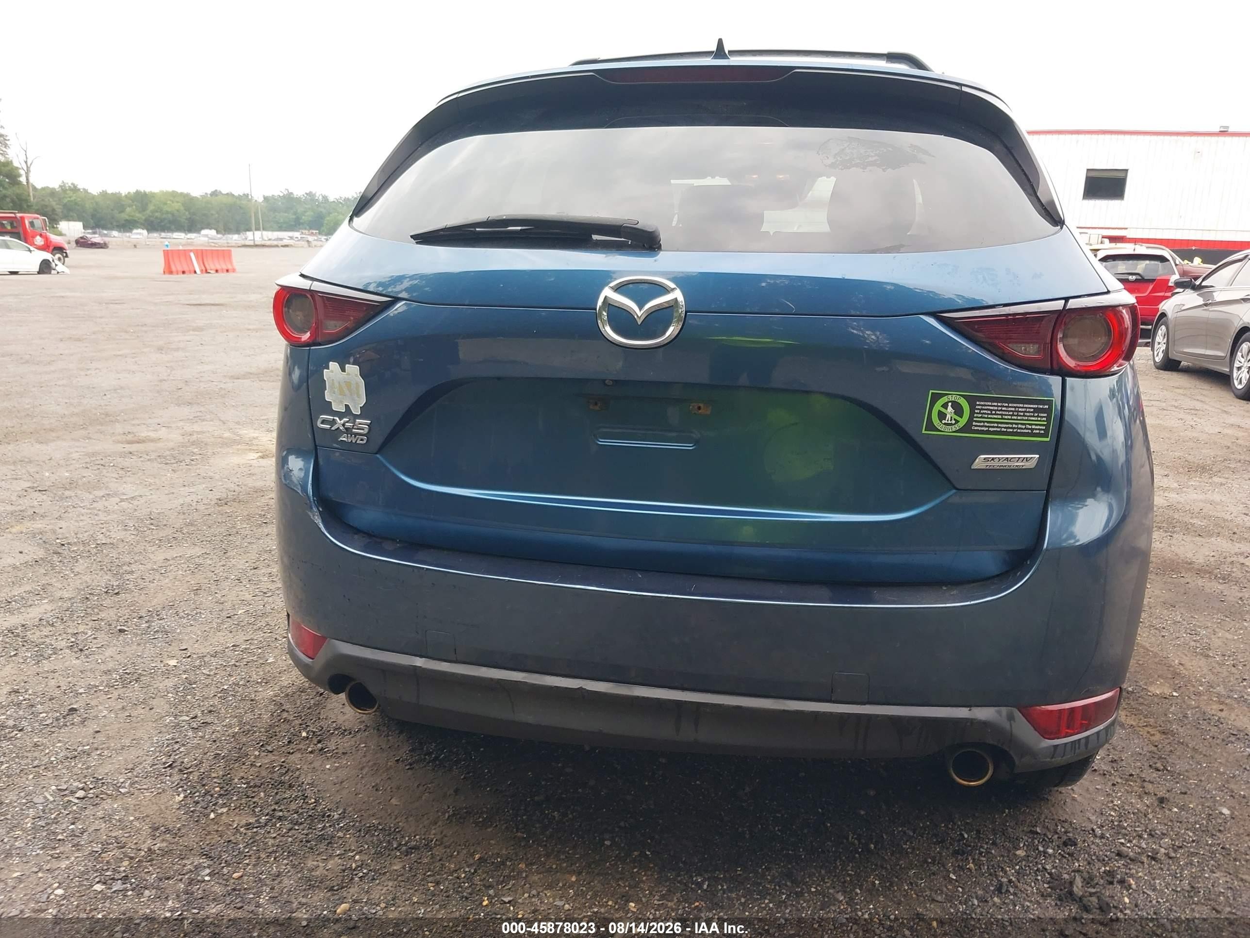 2017 Mazda Cx-5 Touring Blue vin: JM3KFBCL6H0203776