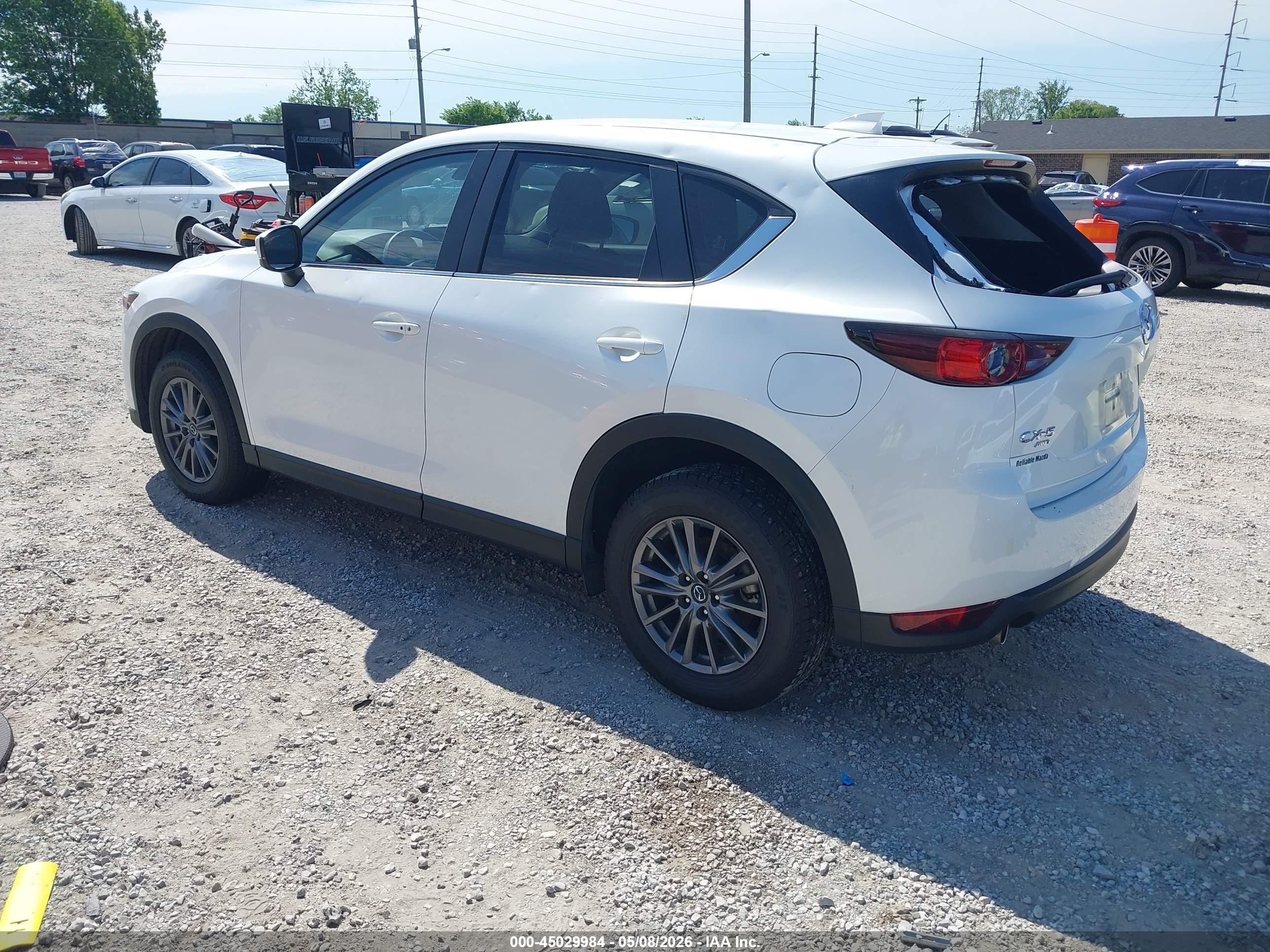2021 Mazda Cx-5 Touring White vin: JM3KFBCM0M0320871