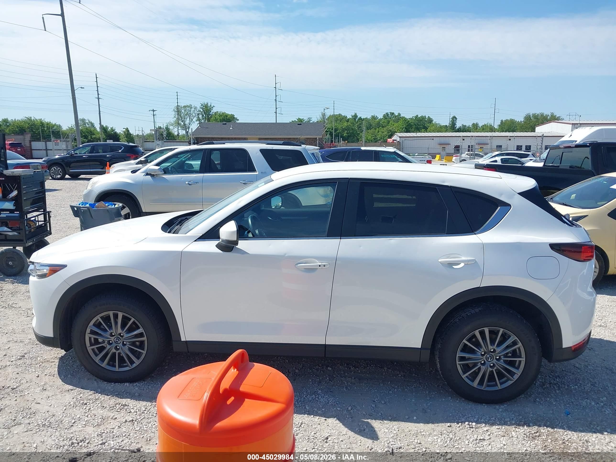 2021 Mazda Cx-5 Touring White vin: JM3KFBCM0M0320871
