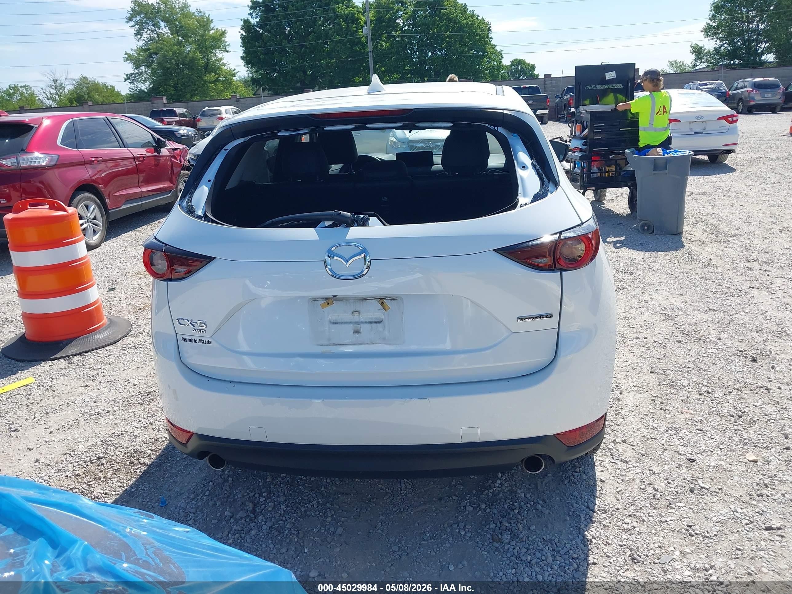 2021 Mazda Cx-5 Touring White vin: JM3KFBCM0M0320871