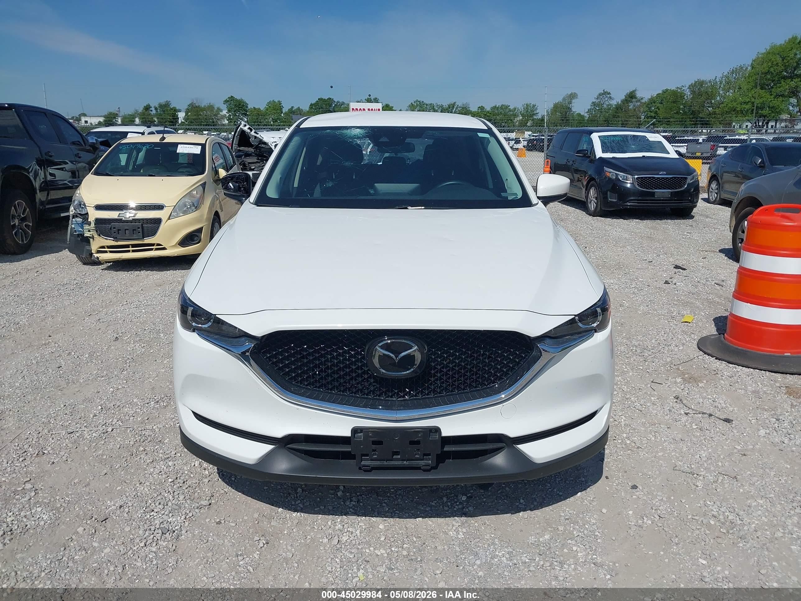 2021 Mazda Cx-5 Touring White vin: JM3KFBCM0M0320871