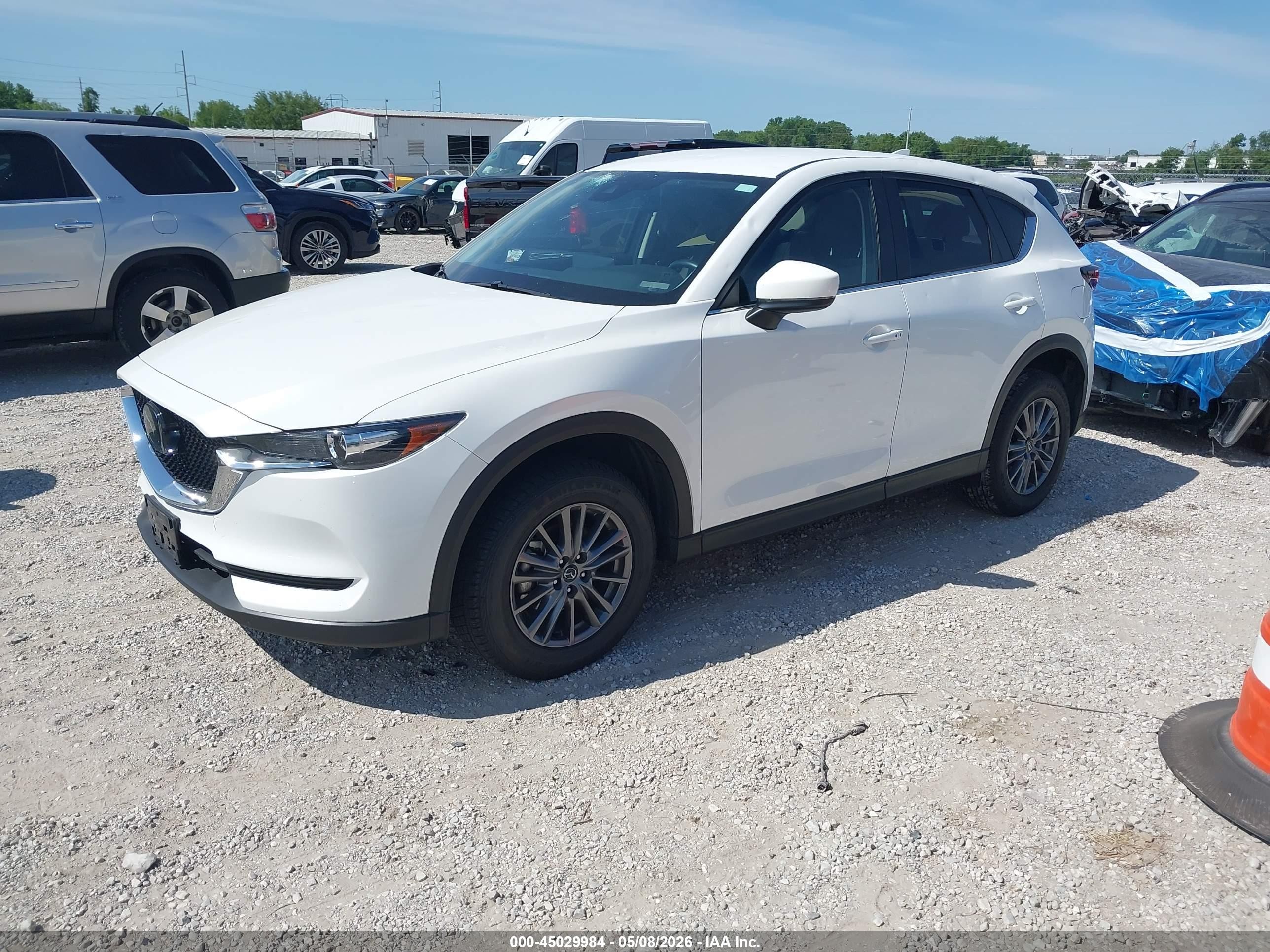 2021 Mazda Cx-5 Touring White vin: JM3KFBCM0M0320871