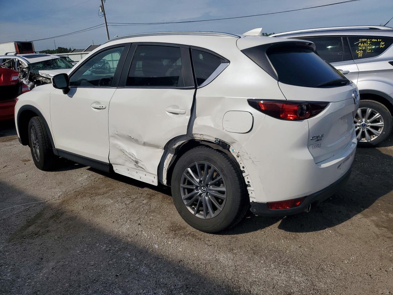 2019 Mazda Cx-5 Touring White vin: JM3KFBCM3K0636097