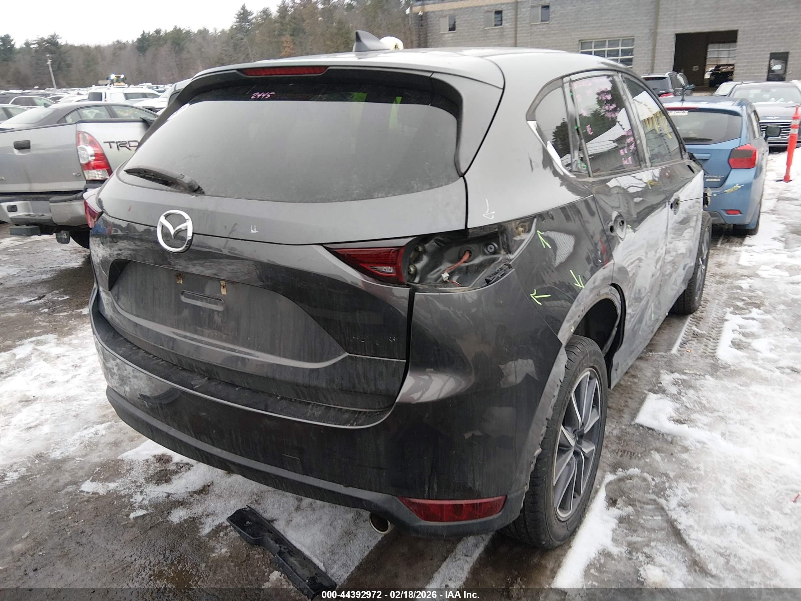 2018 Mazda Cx-5 Touring Gray vin: JM3KFBCM4J0472034