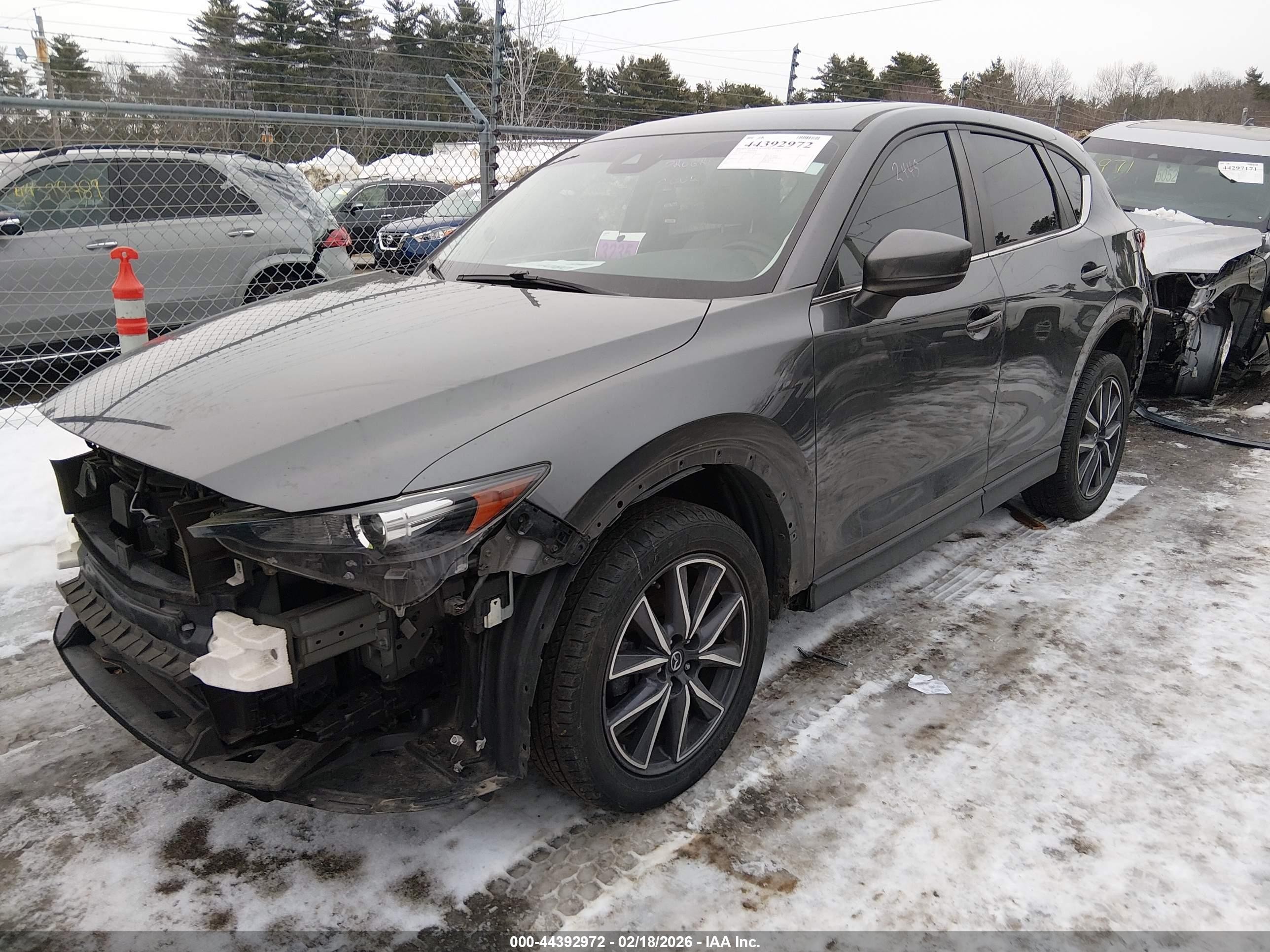 2018 Mazda Cx-5 Touring Gray vin: JM3KFBCM4J0472034