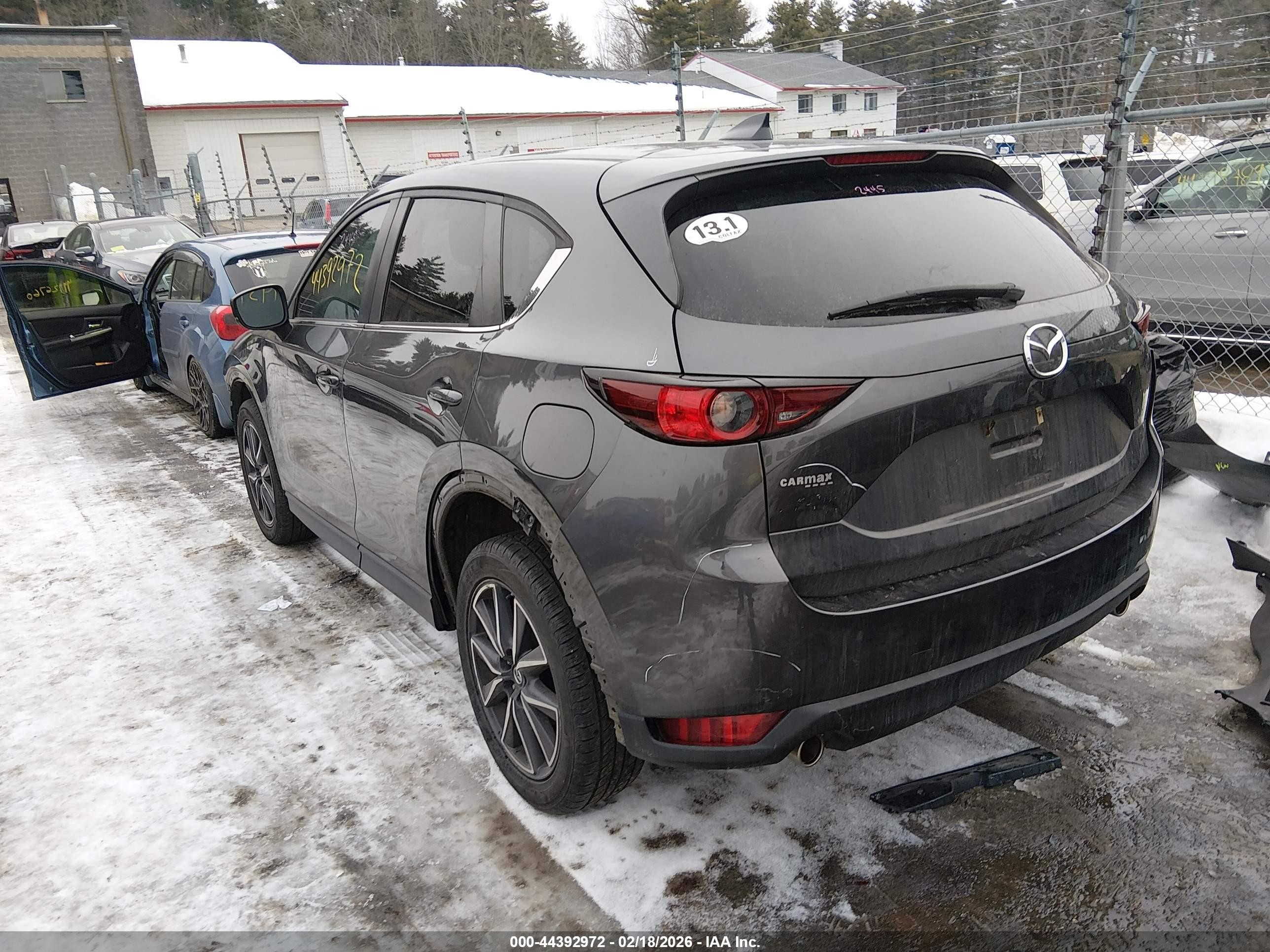 2018 Mazda Cx-5 Touring Gray vin: JM3KFBCM4J0472034