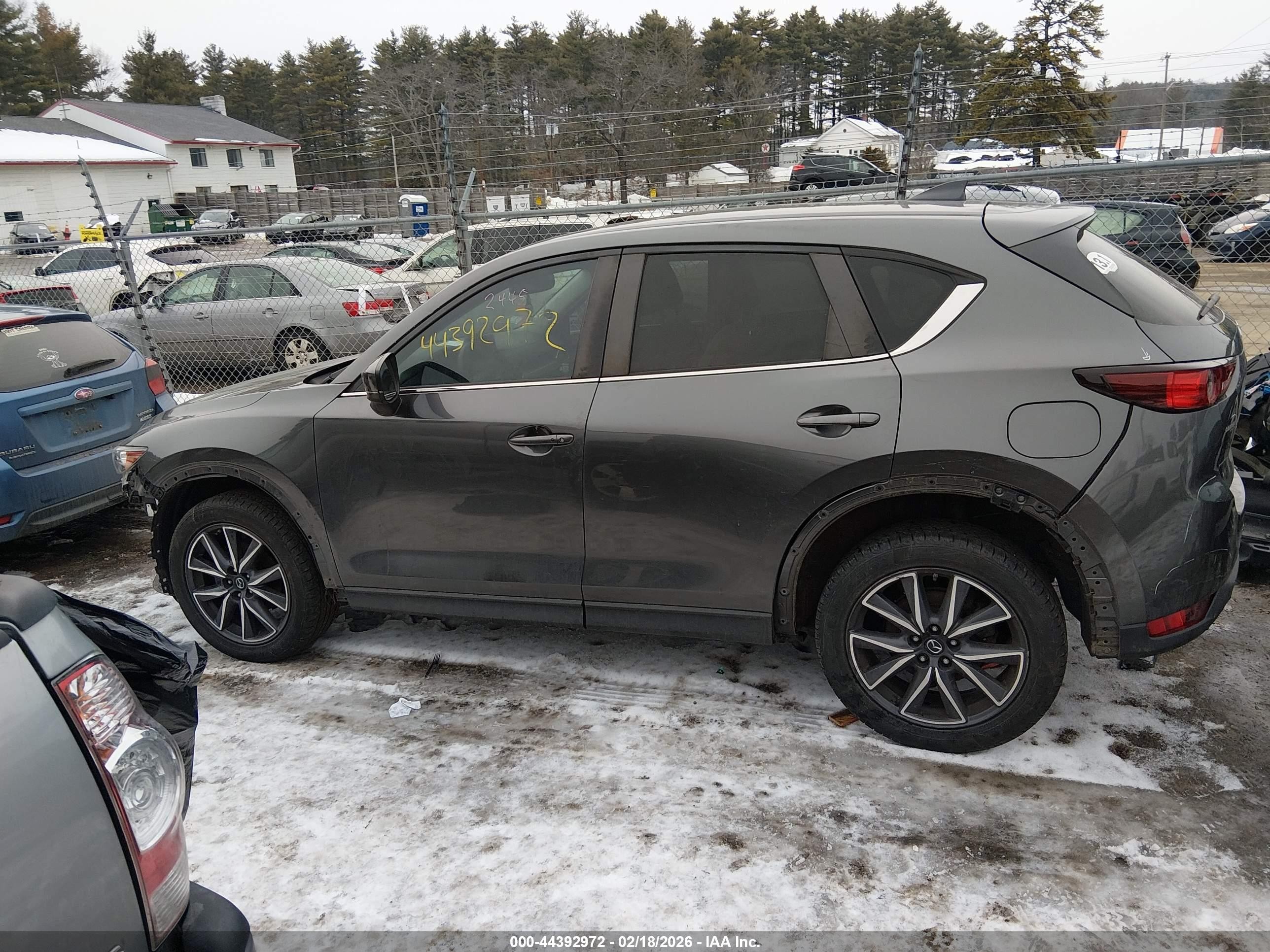 2018 Mazda Cx-5 Touring Gray vin: JM3KFBCM4J0472034