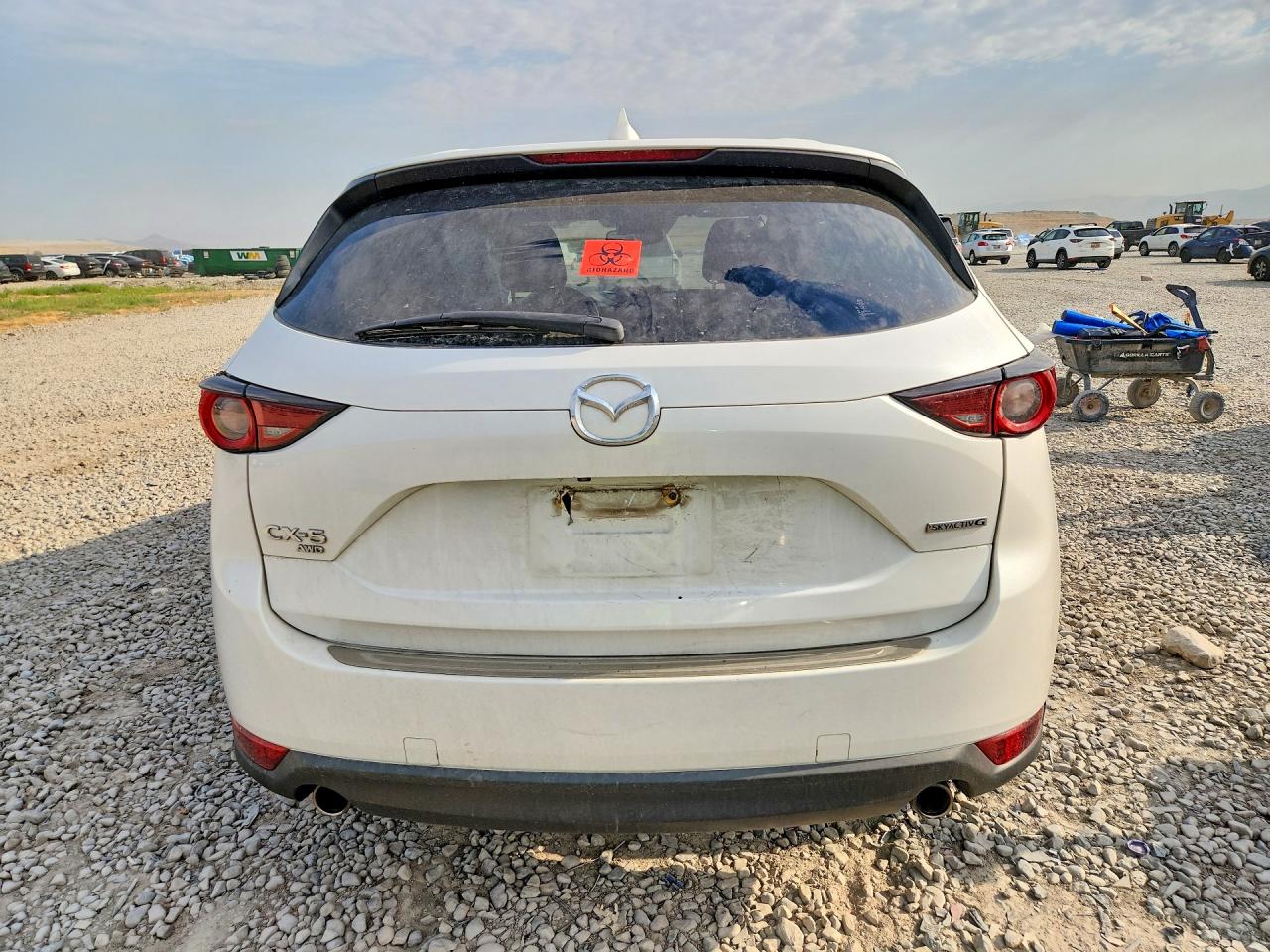 2020 Mazda Cx-5 Touring White vin: JM3KFBCM7L1837111