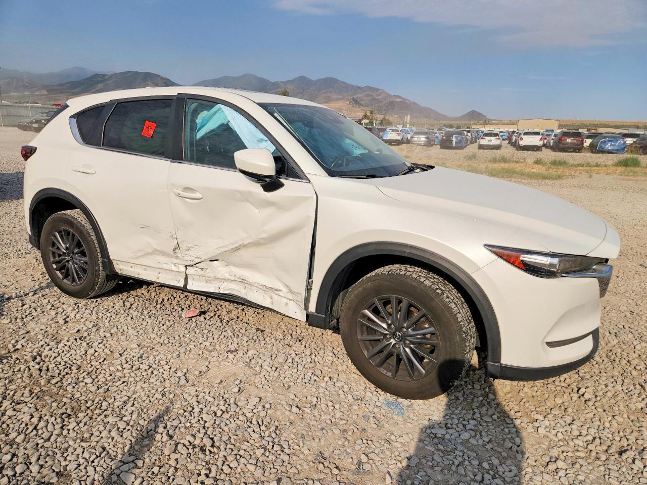 2020 Mazda Cx-5 Touring White vin: JM3KFBCM7L1837111