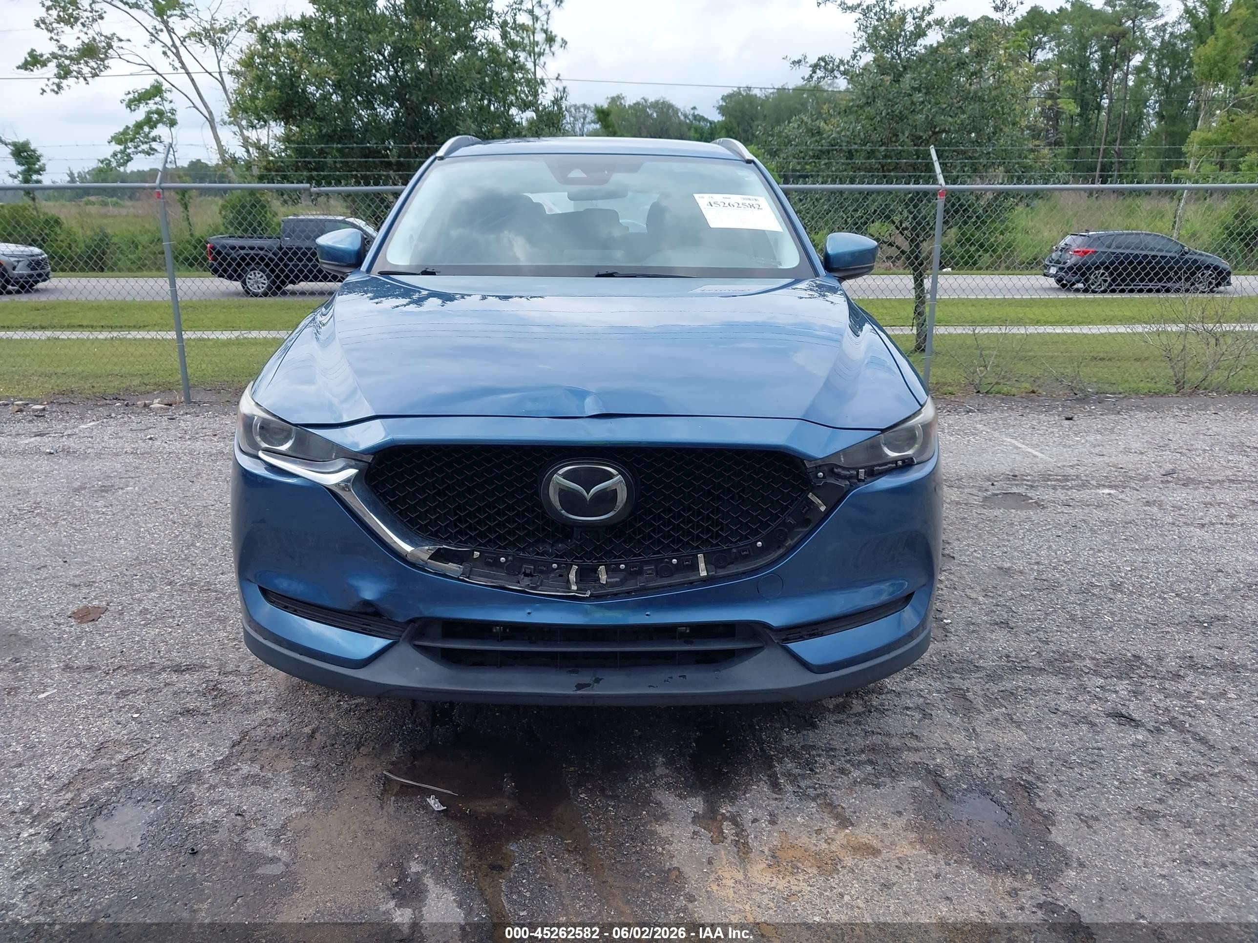 2019 Mazda Cx-5 Touring Blue vin: JM3KFBCM8K0619392