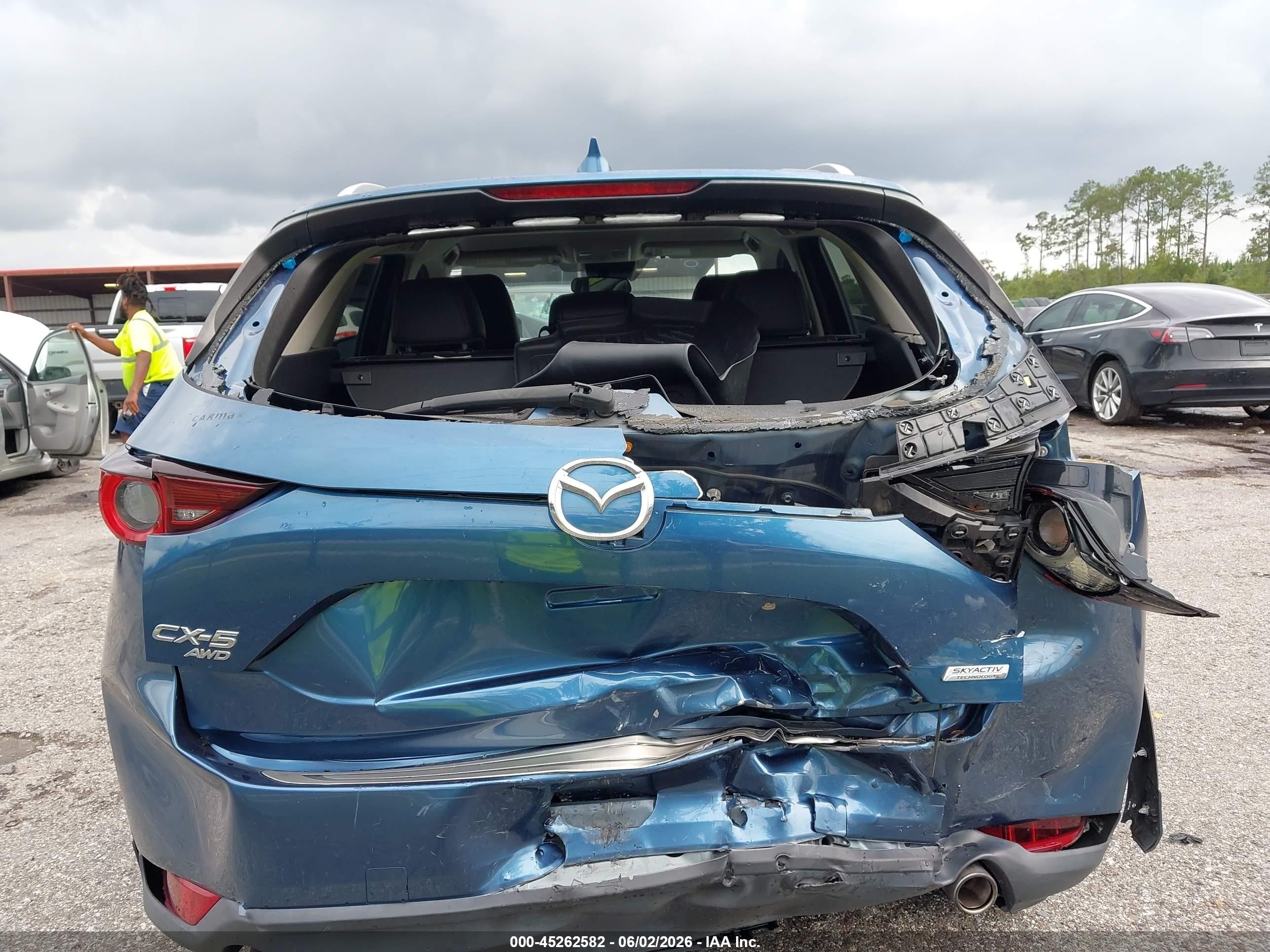 2019 Mazda Cx-5 Touring Blue vin: JM3KFBCM8K0619392