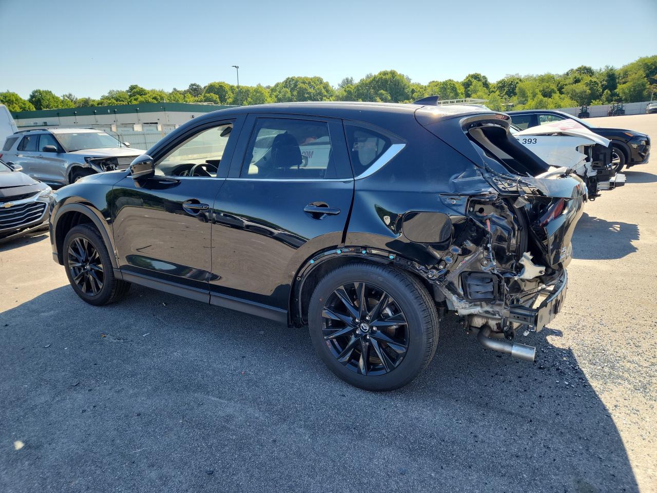 2025 Mazda Cx-5 Preferred Black vin: JM3KFBCM8S0804283 Damage: Left Qtr Panel, Severe Damage, Replacement Required